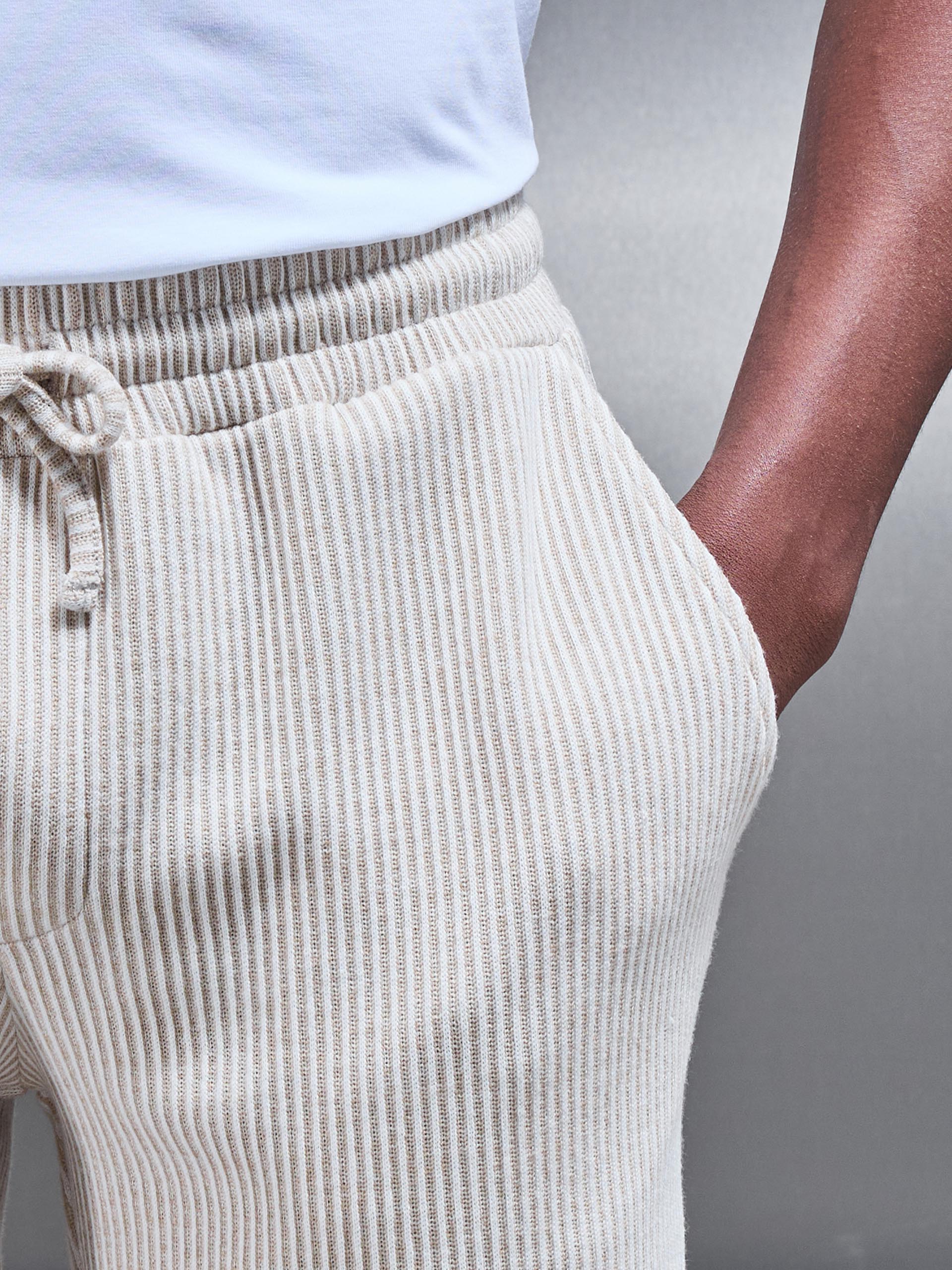 Forde Stripe Short in Stone