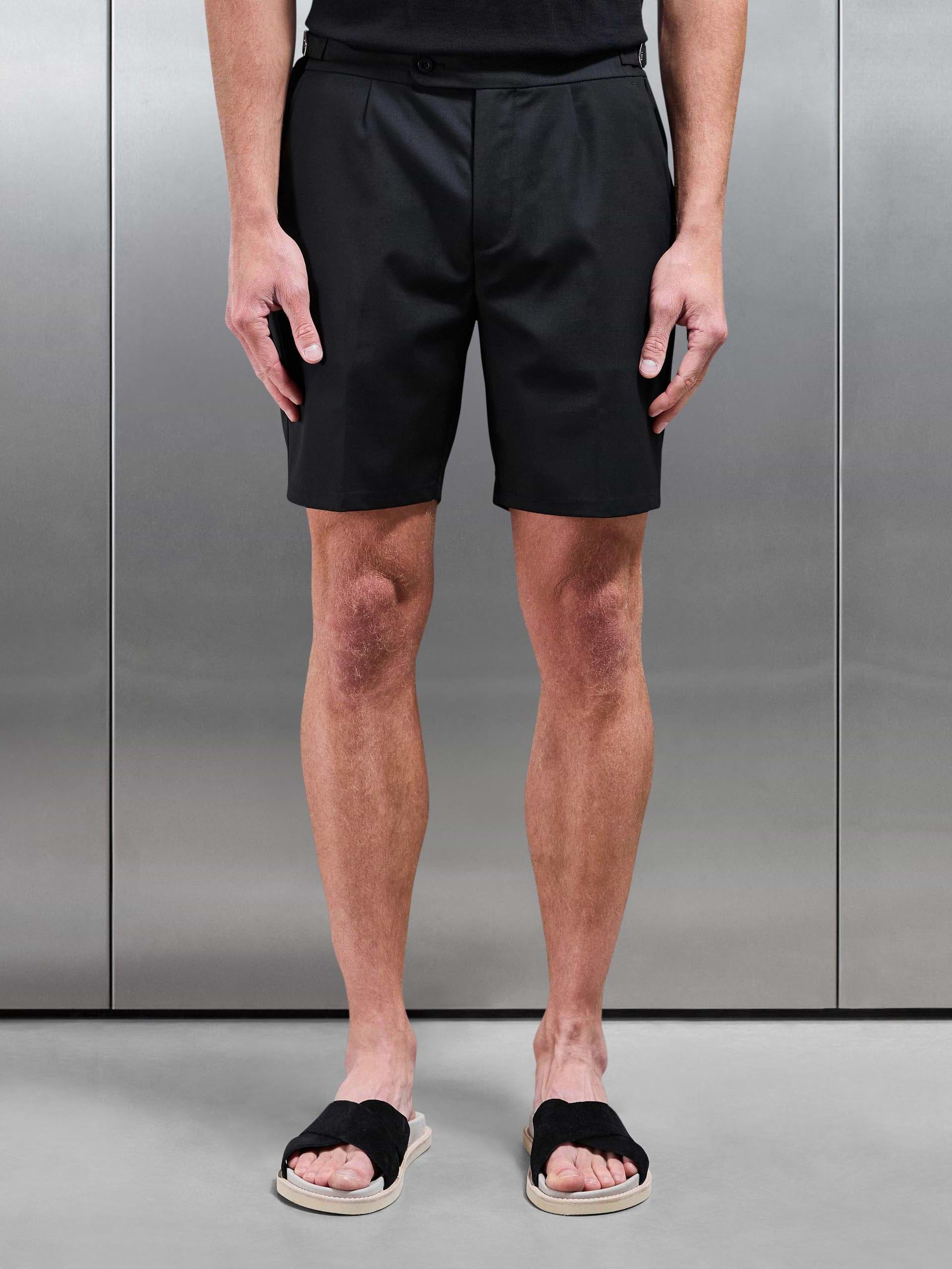 Formal Side Adjuster Short in Black
