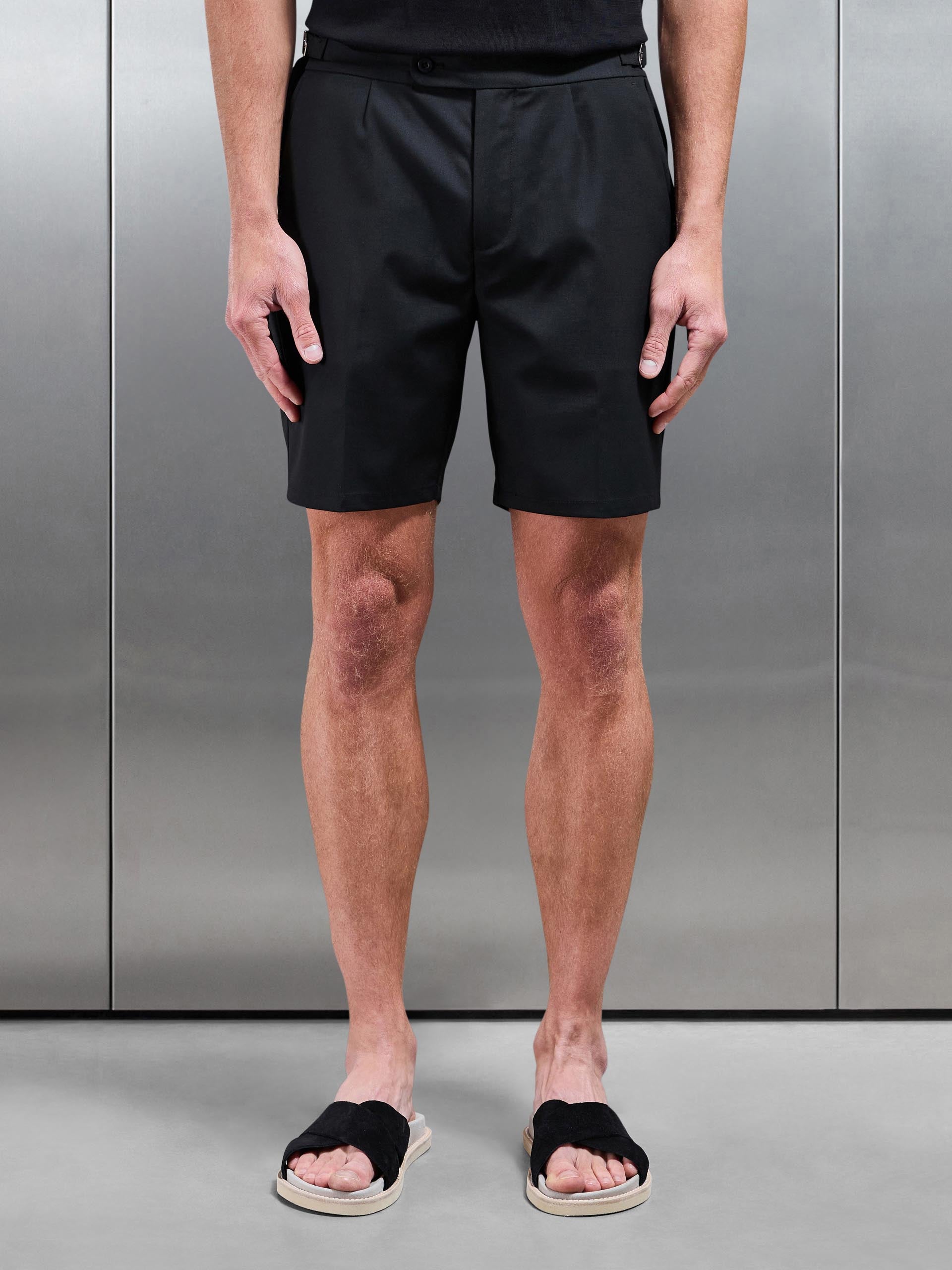 Formal Side Adjuster Short in Black