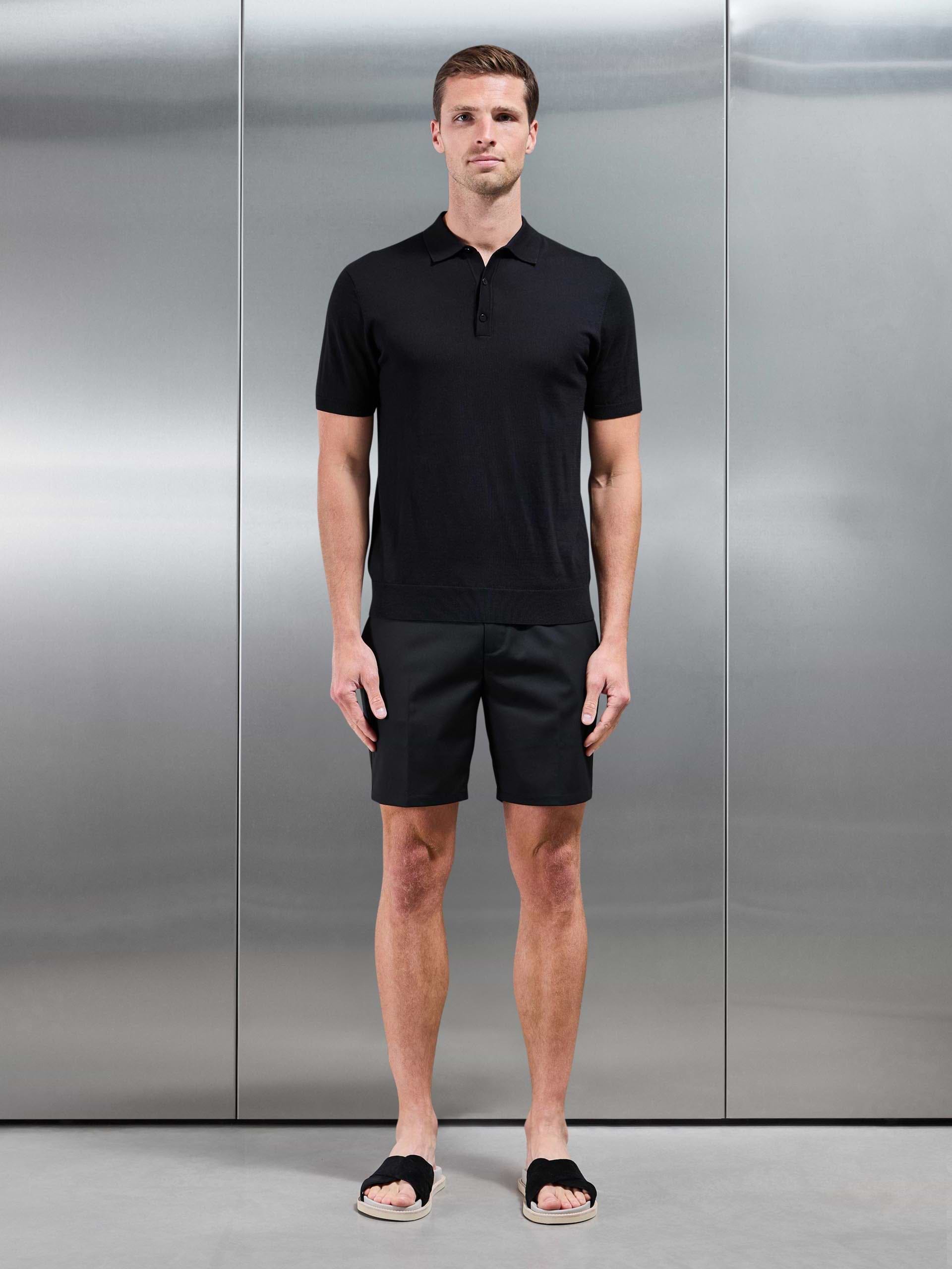 Formal Side Adjuster Short in Black
