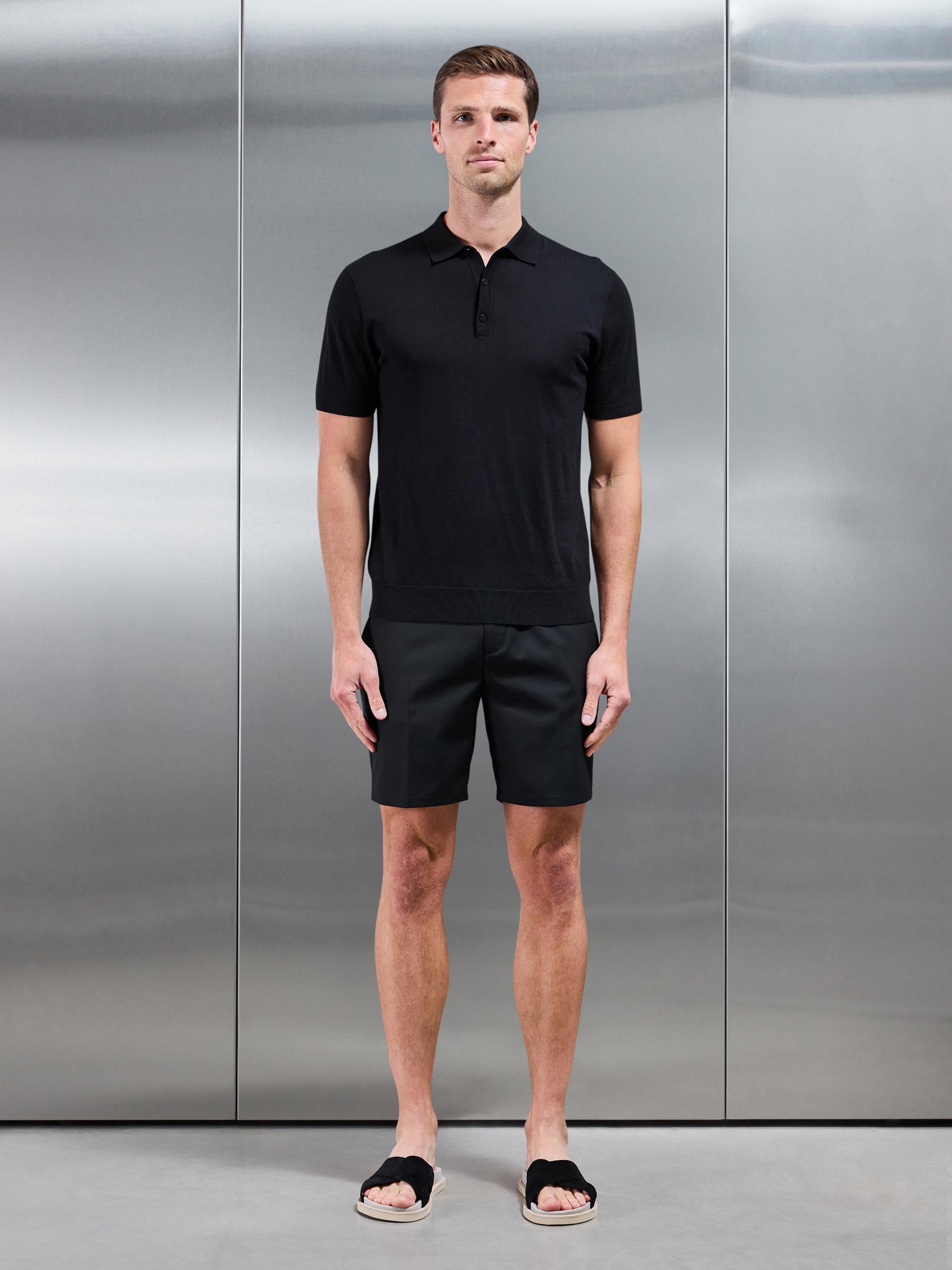 Formal Side Adjuster Short in Black