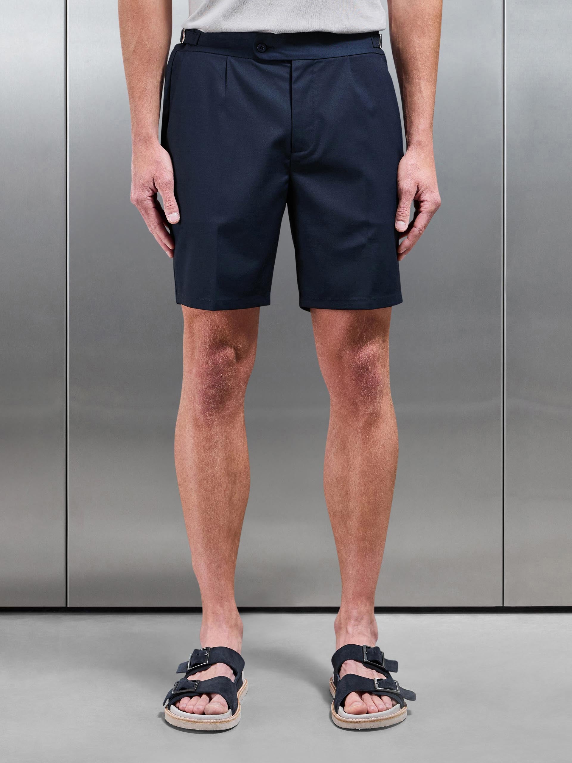 Formal Side Adjuster Short in Navy