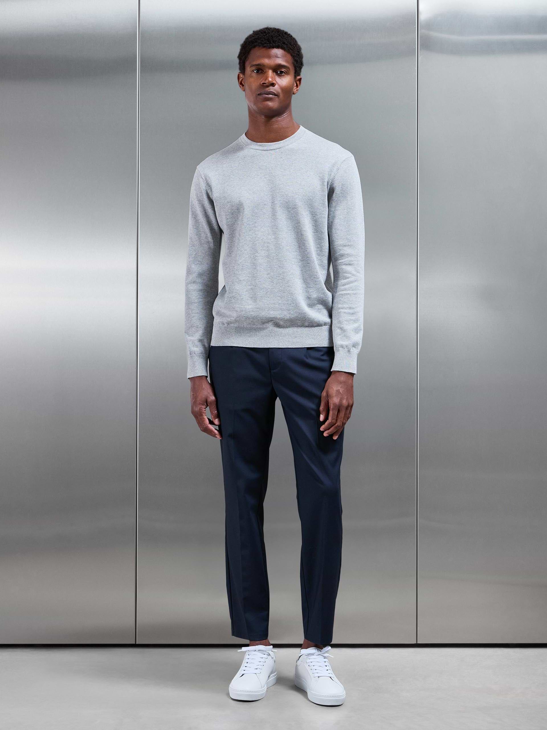 Formal Stretch Side Adjuster Trouser in Navy