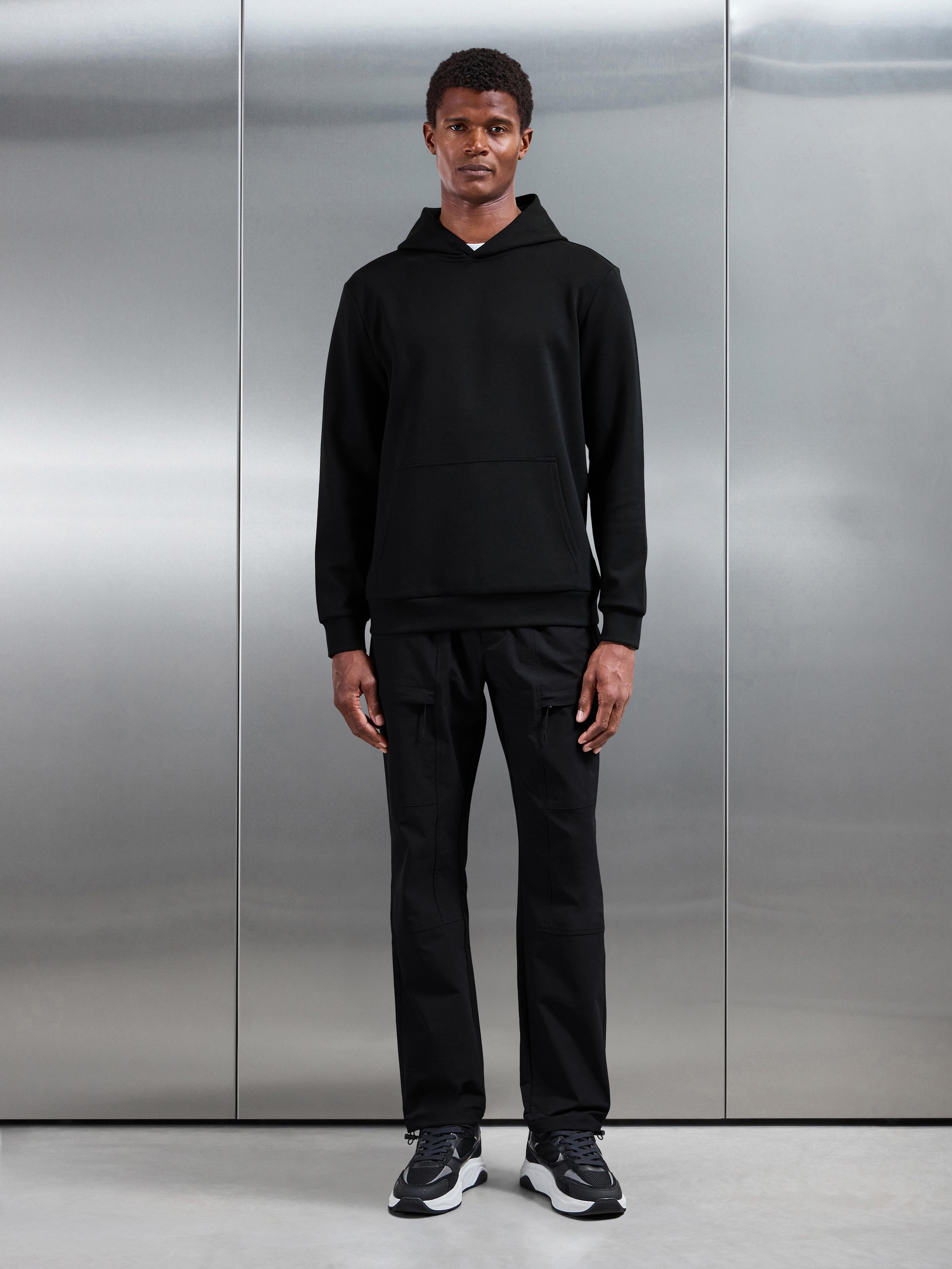Front Pocket Technical Cargo Pant in Black