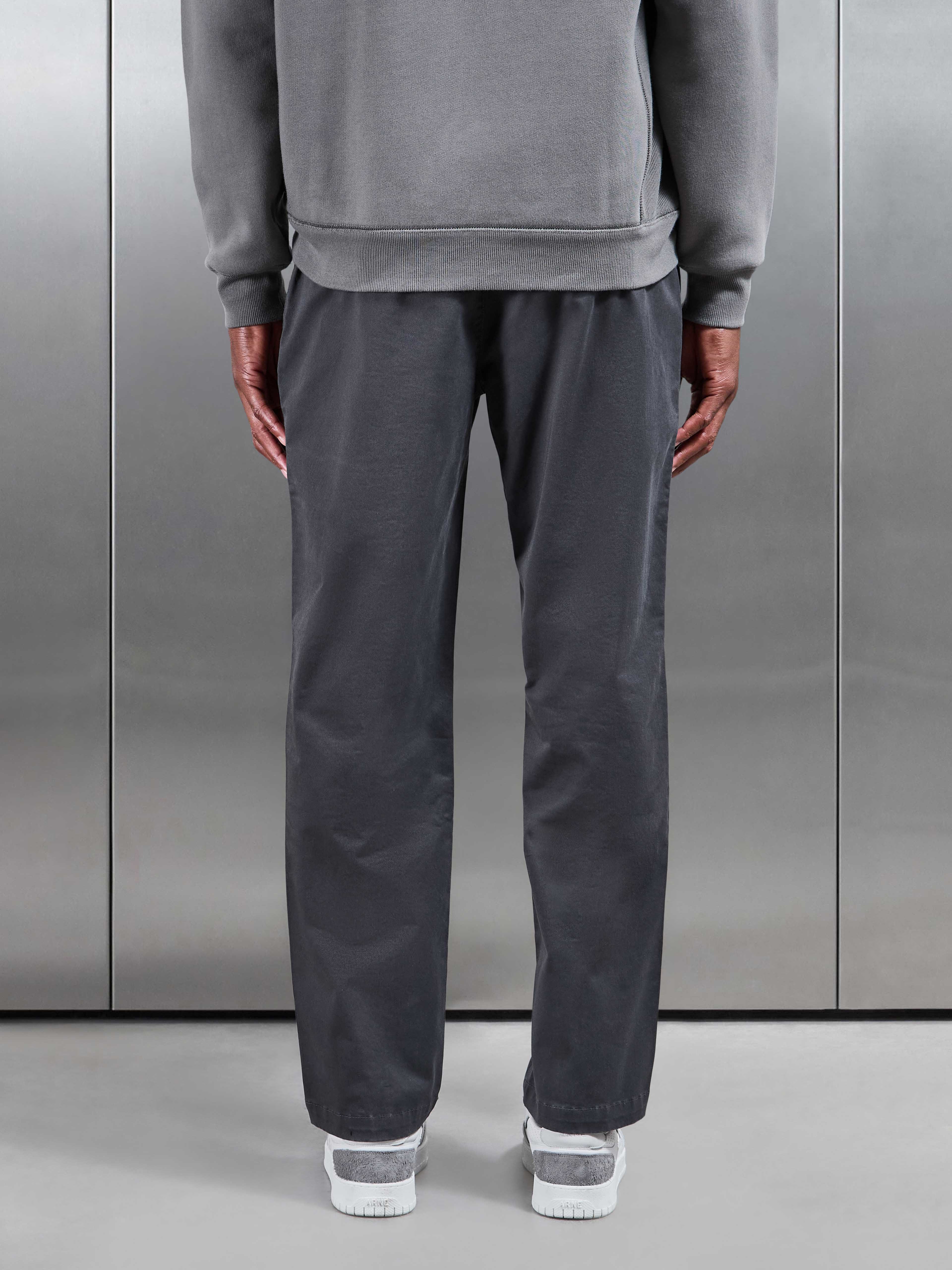 Front Stitch Cotton Cargo Pant in Grey