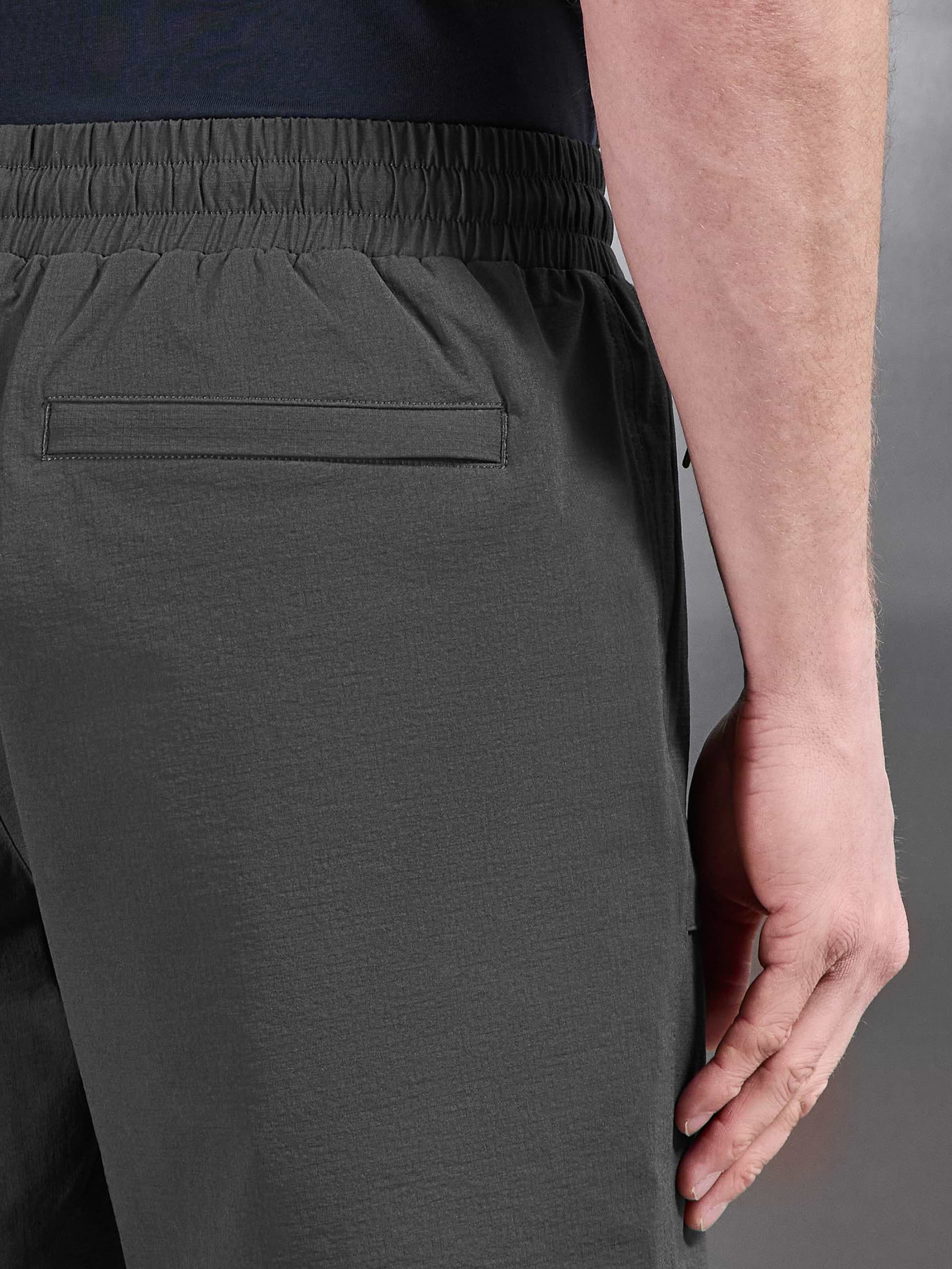 Front Pocket Technical Cargo Short in Grey