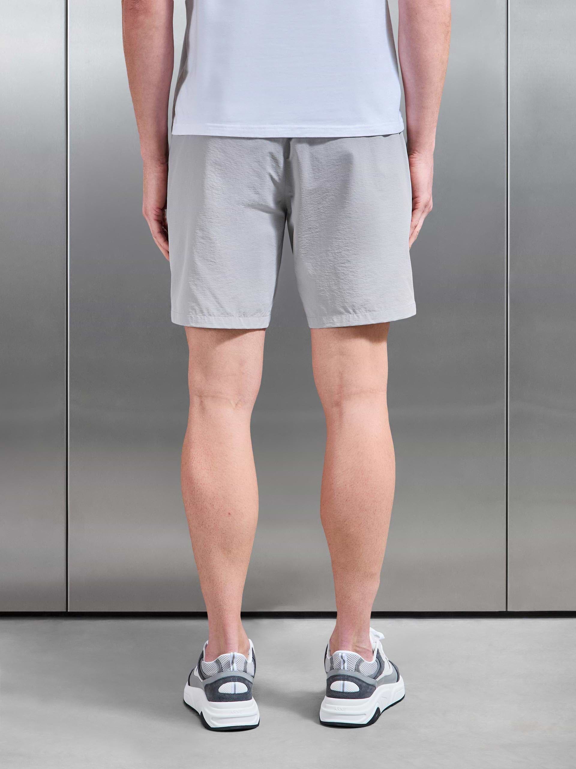 Front Pocket Technical Cargo Short in Mid Grey