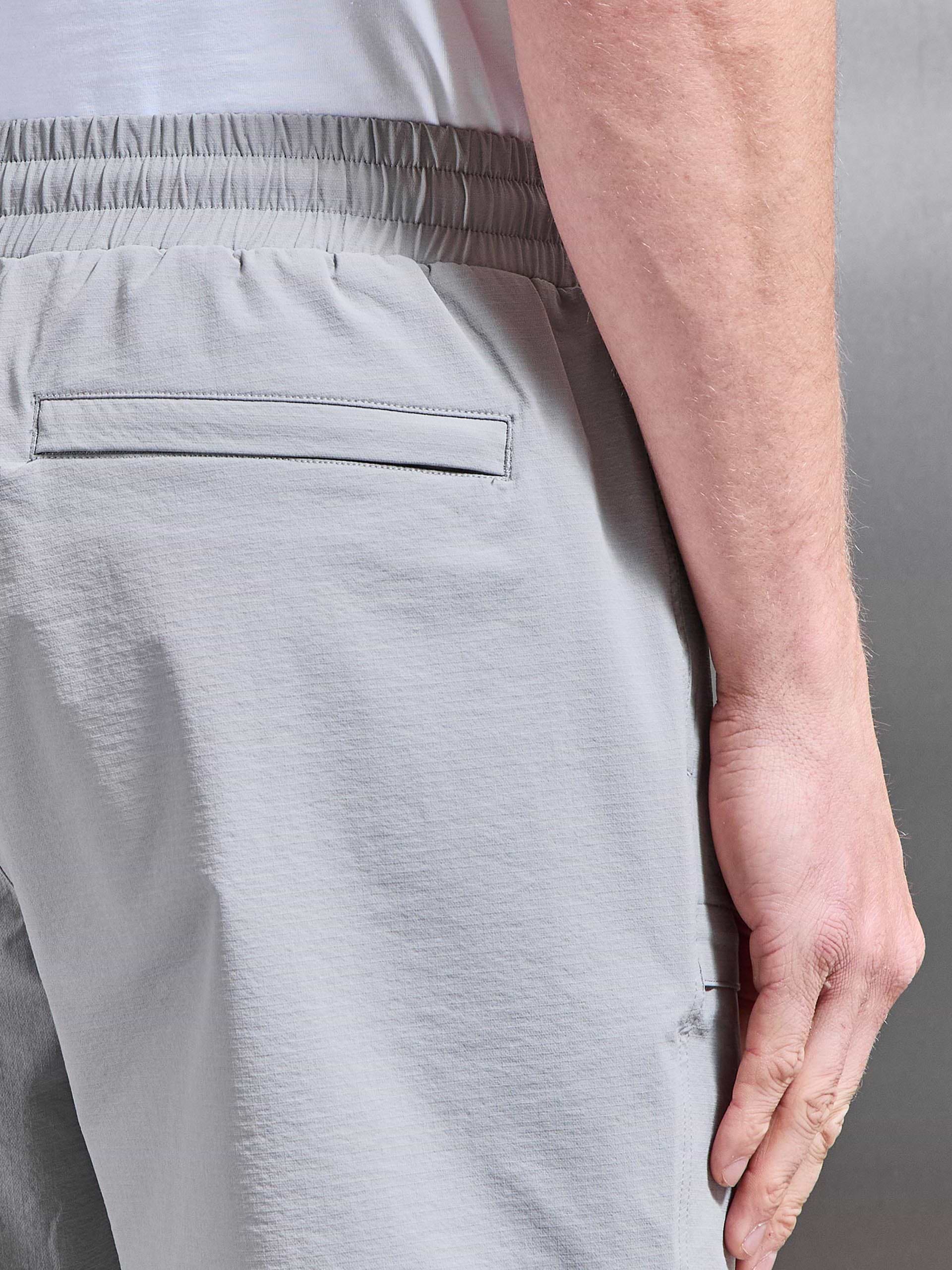 Front Pocket Technical Cargo Short in Mid Grey