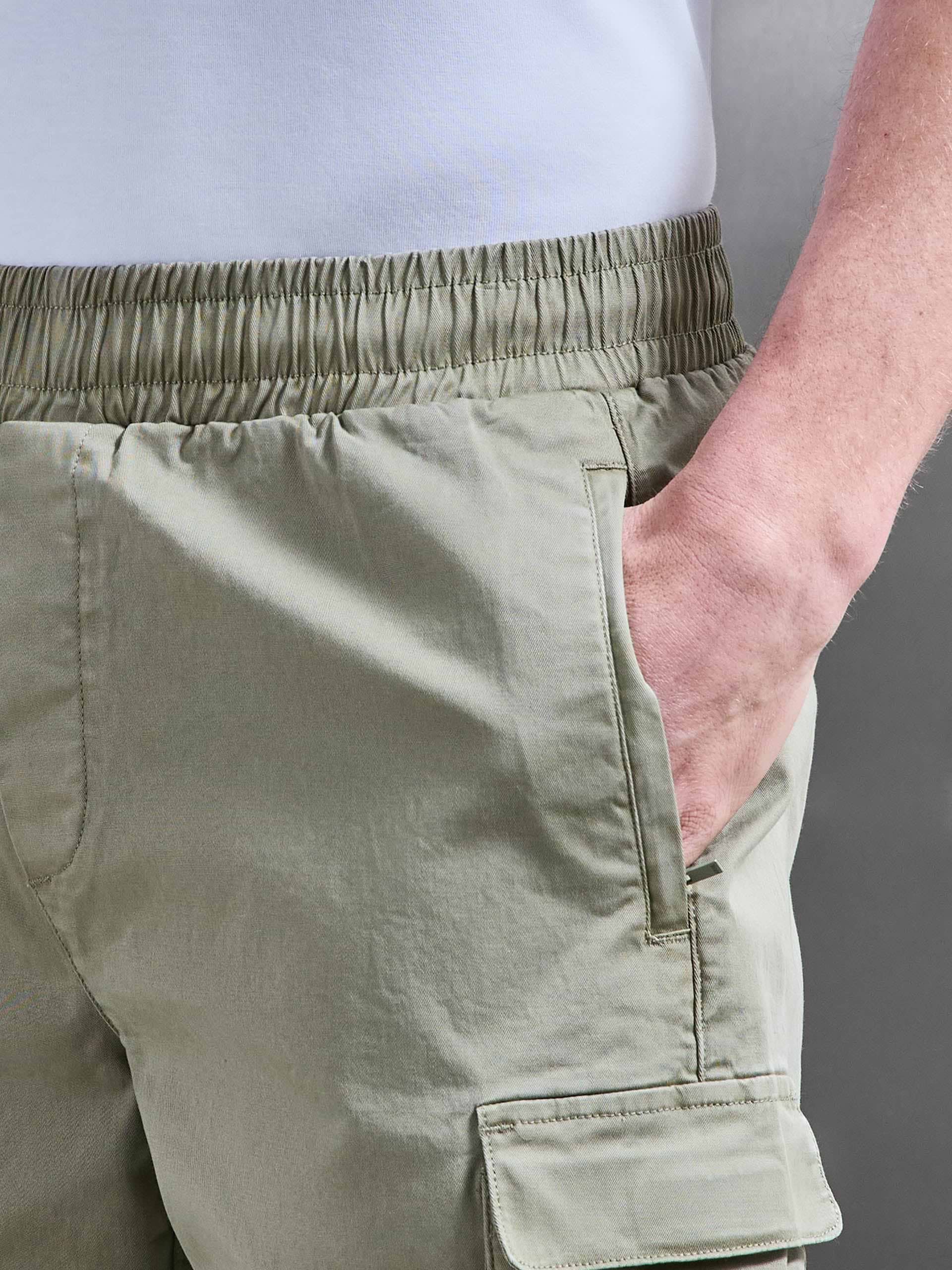 Garment Dye Cargo Short in Olive