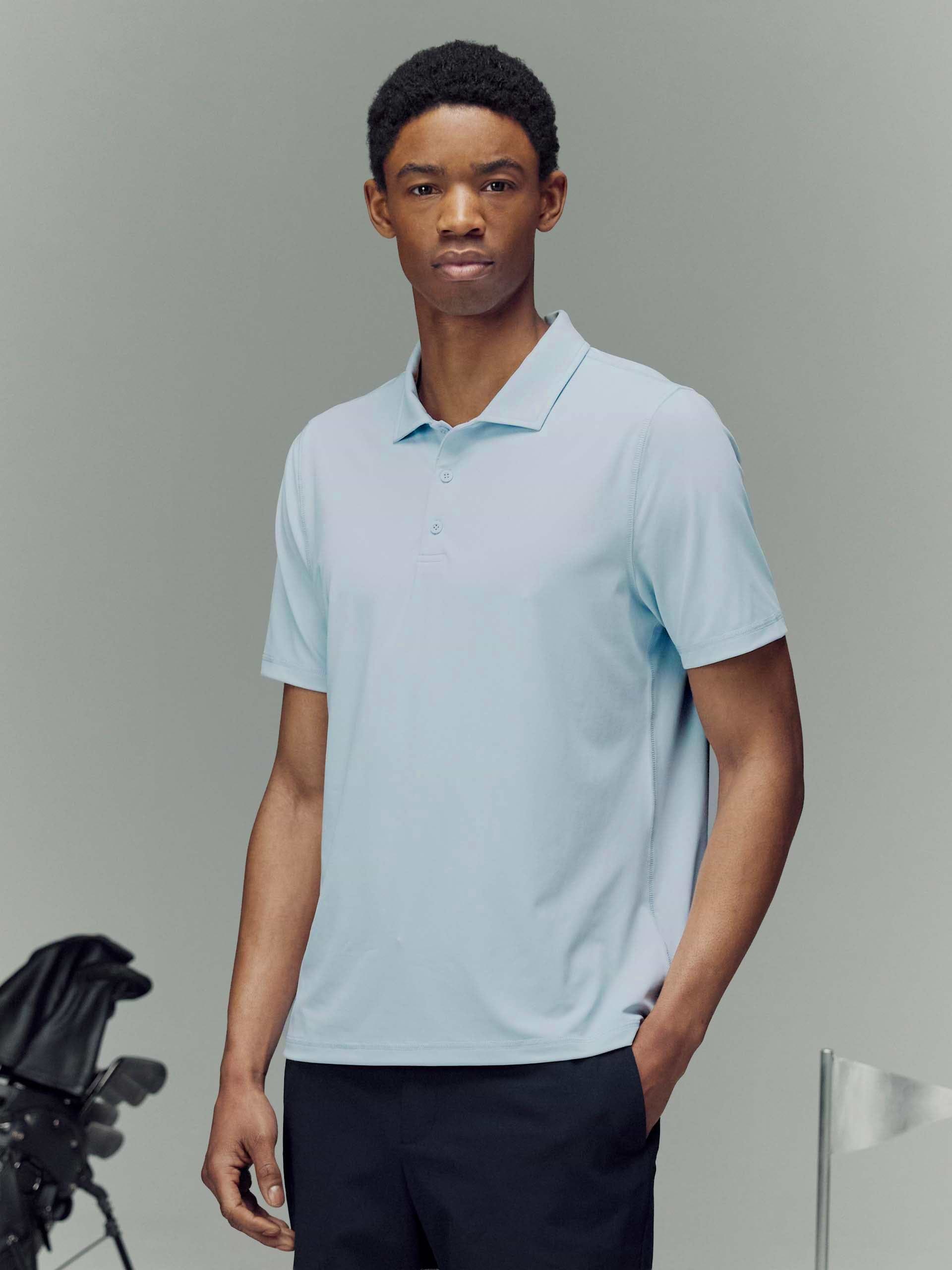Golf Polo Shirt in Light Blue