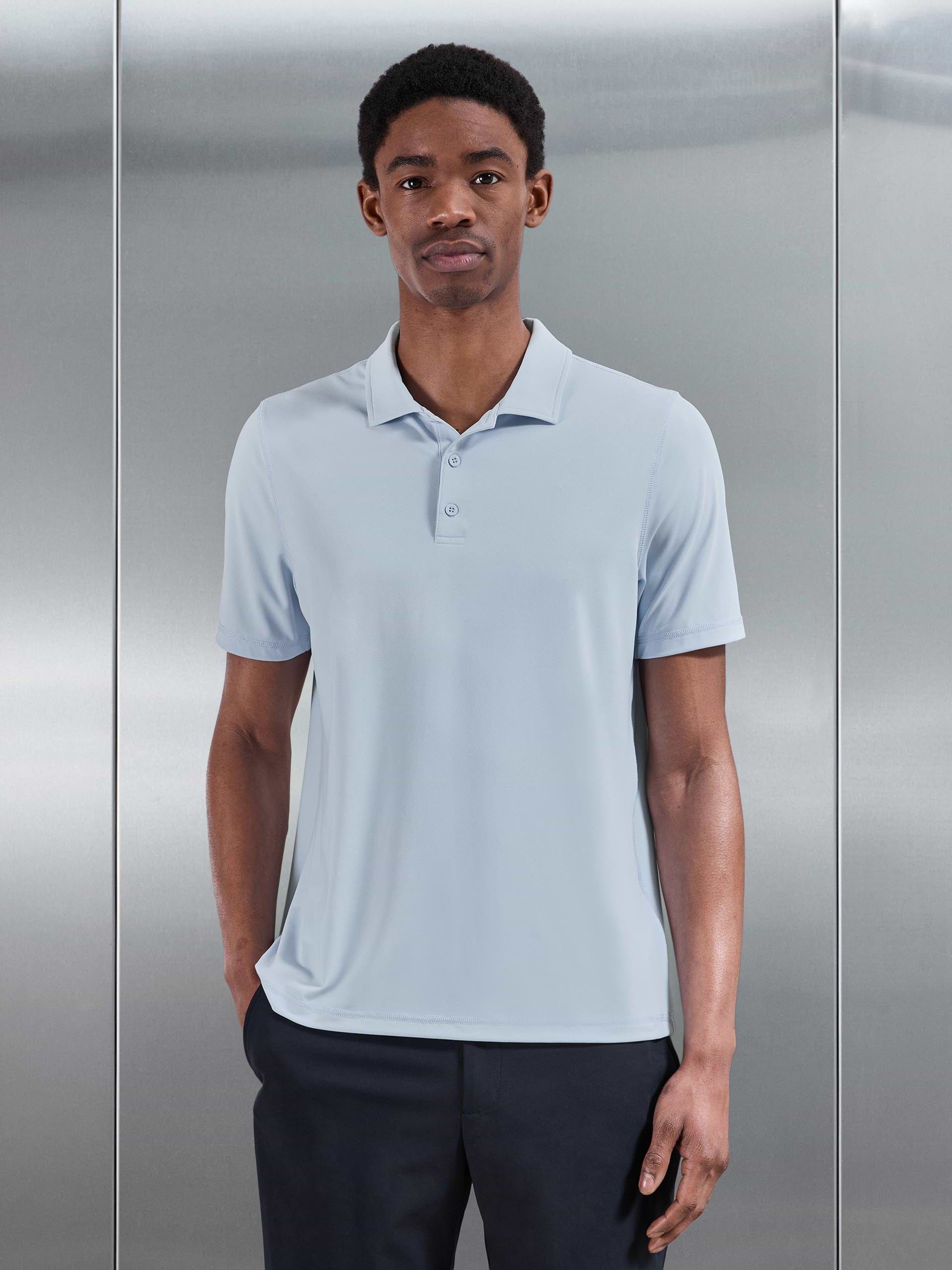 Golf Polo Shirt in Light Blue