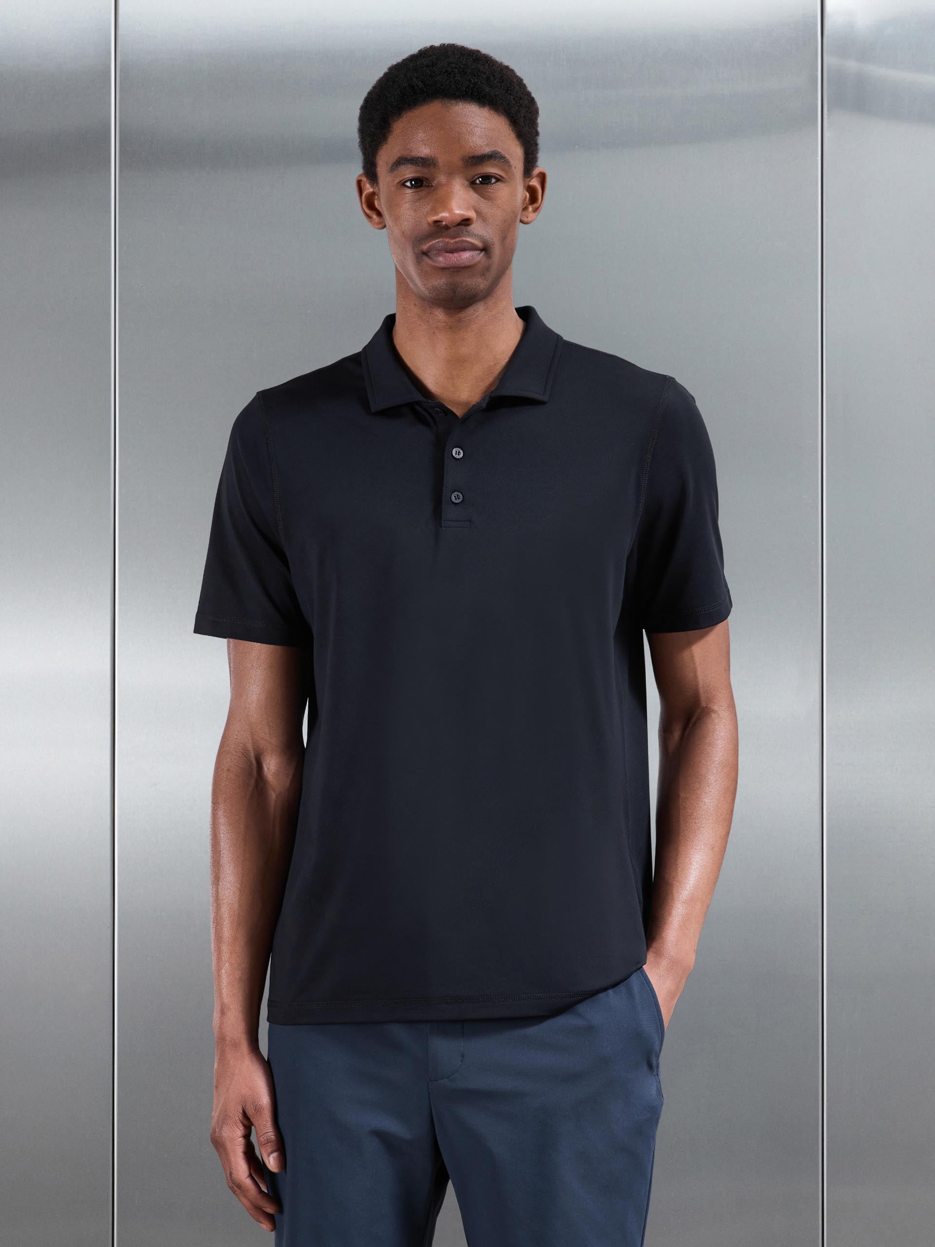Golf Polo Shirt in Navy