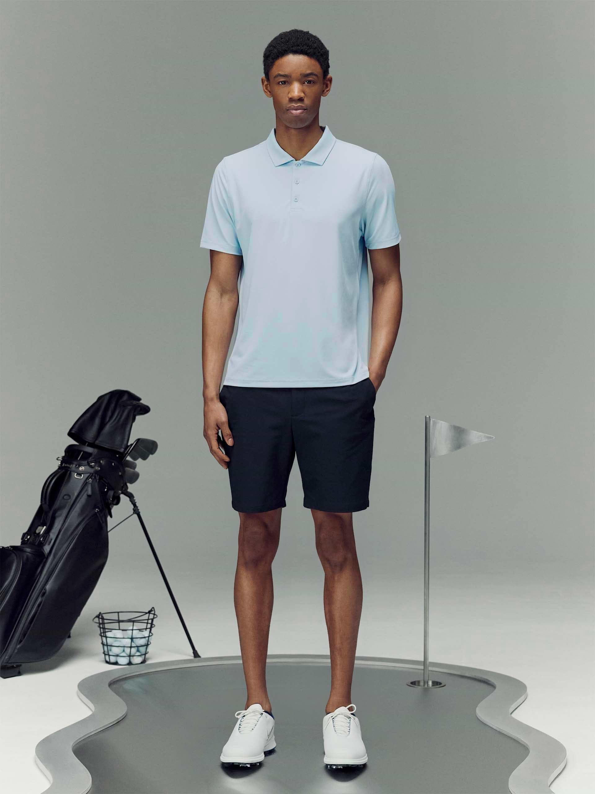 Golf Polo Shirt in Light Blue