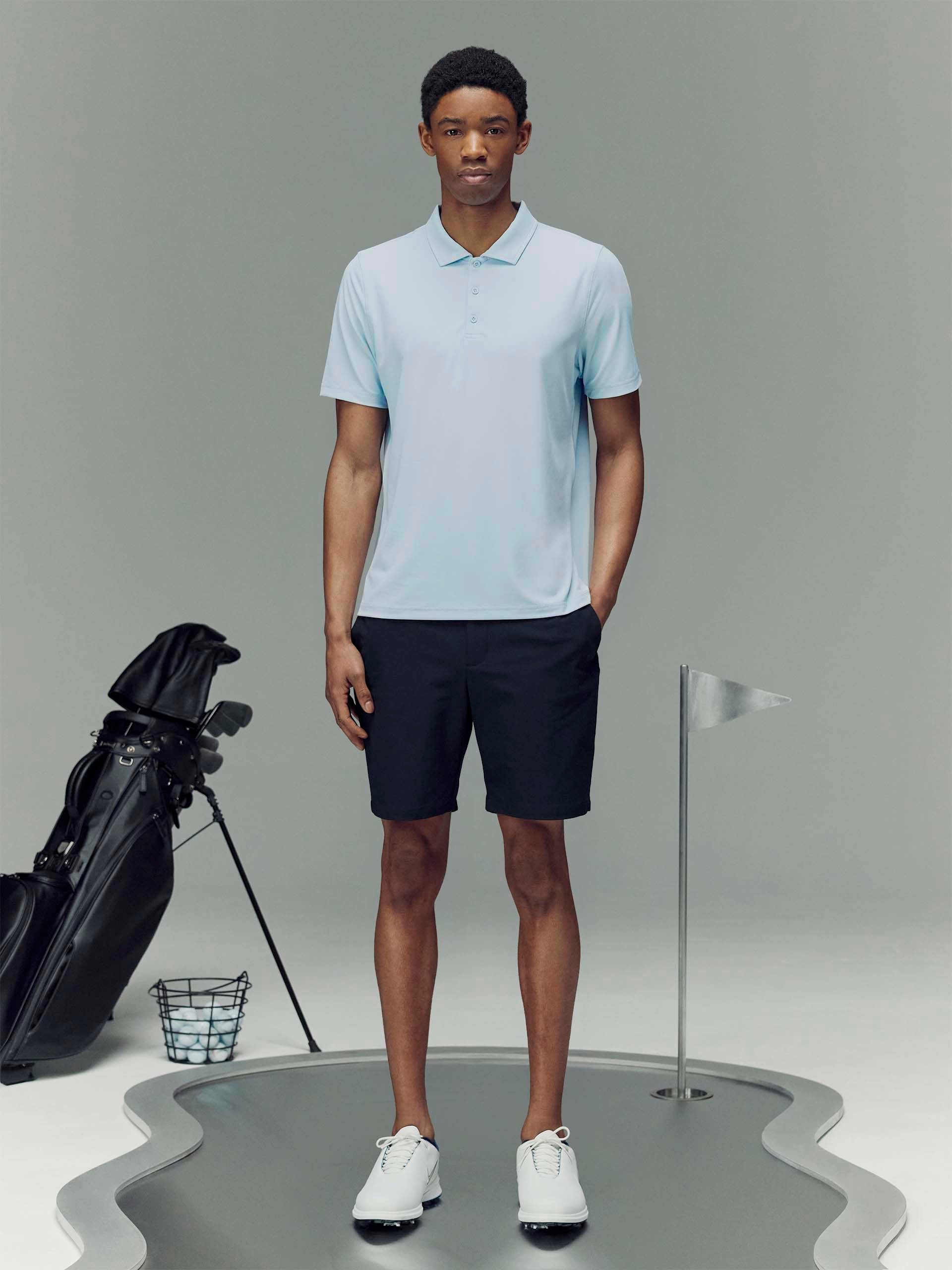 Golf Polo Shirt in Light Blue