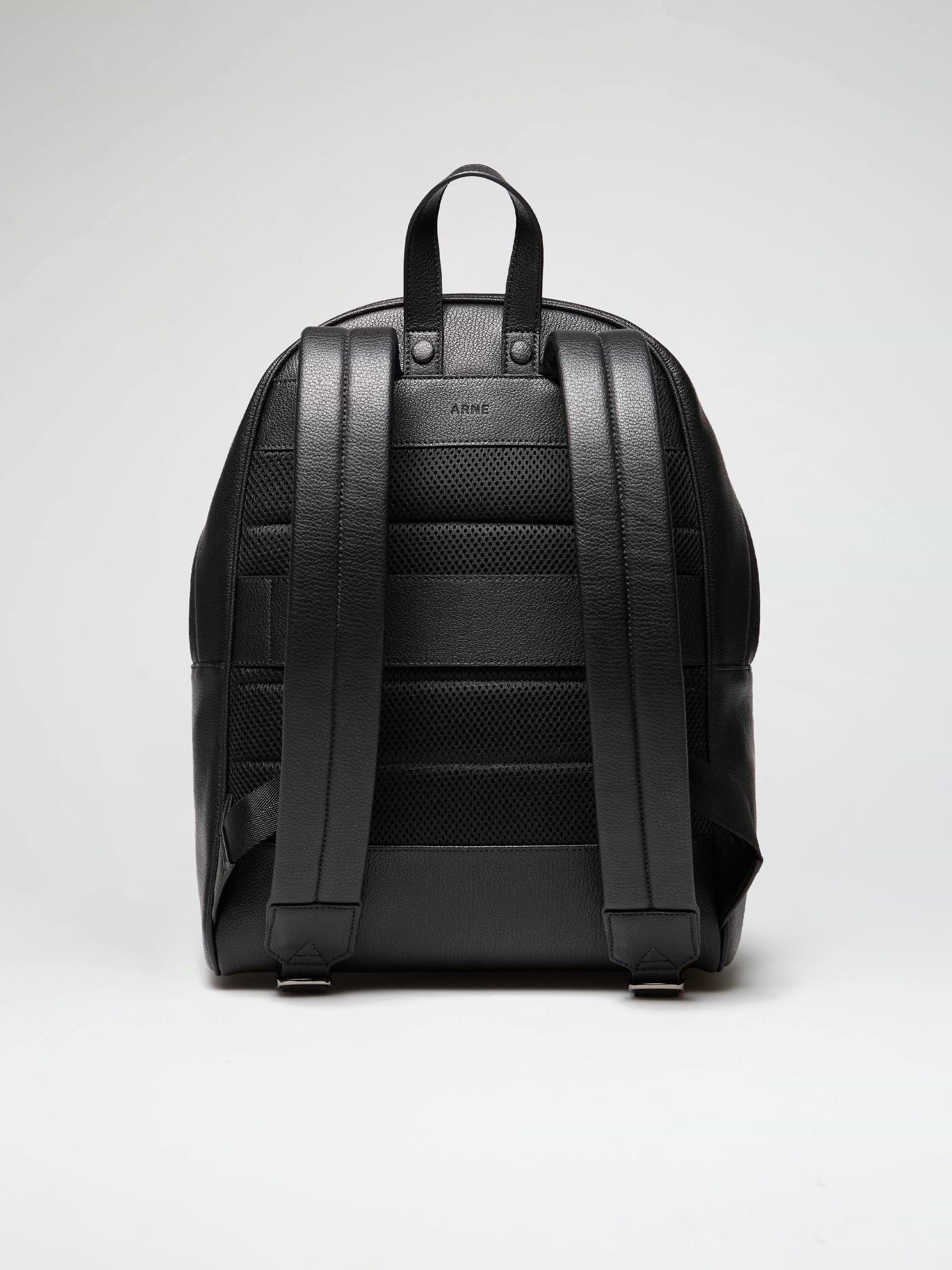 Genuine Leather Backpack in Black