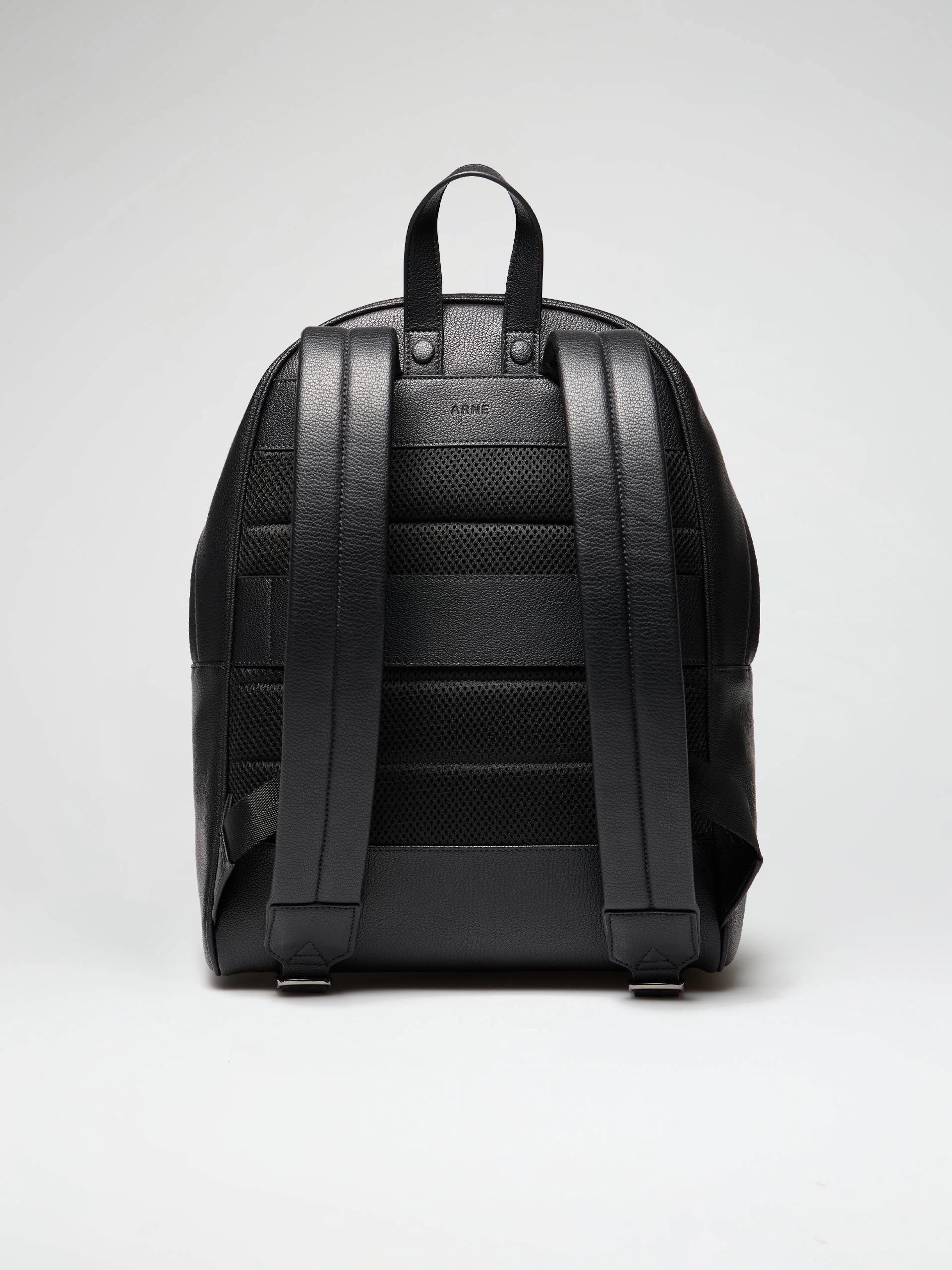 Genuine Leather Backpack in Black