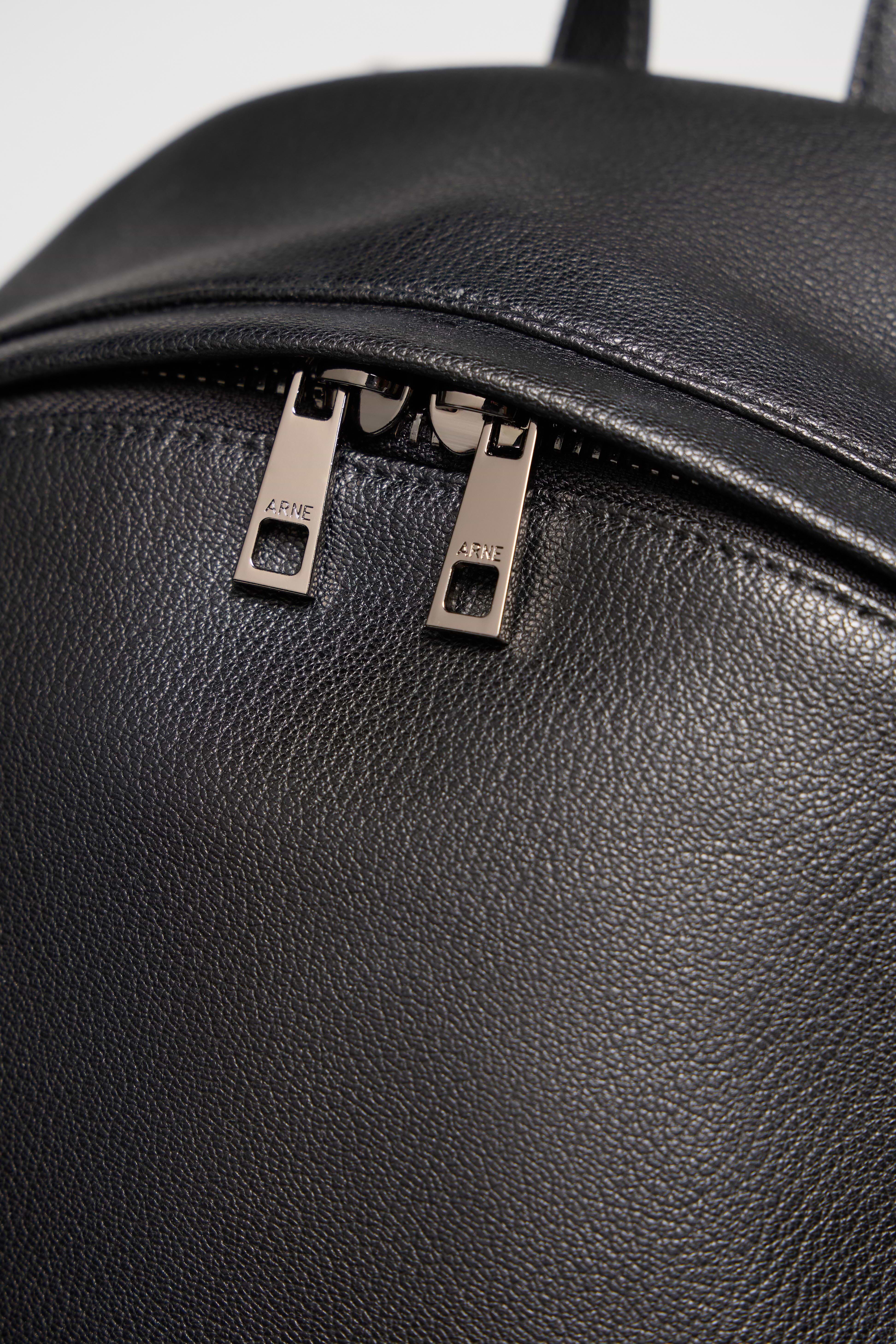 Genuine Leather Backpack in Black
