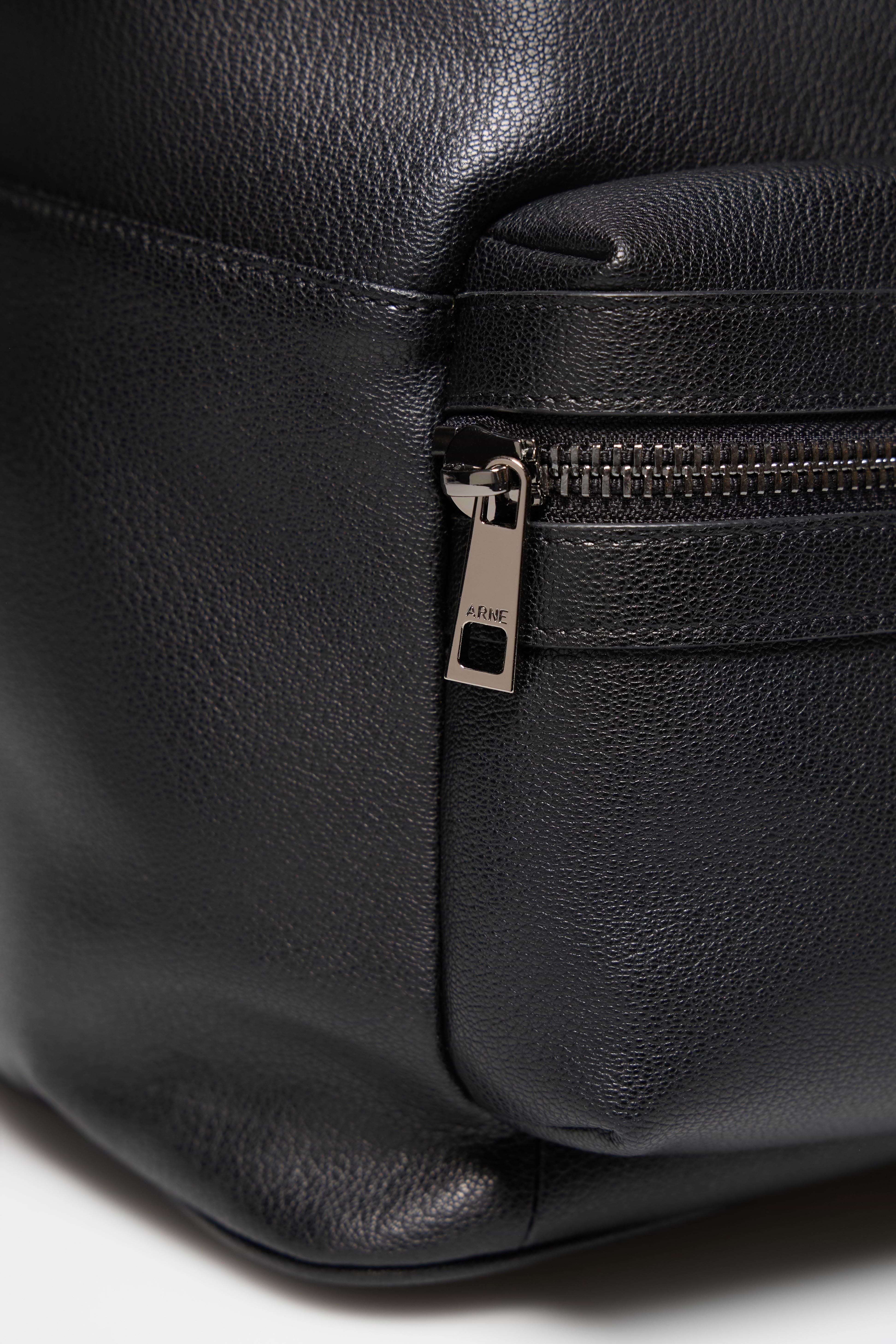 Genuine Leather Backpack in Black
