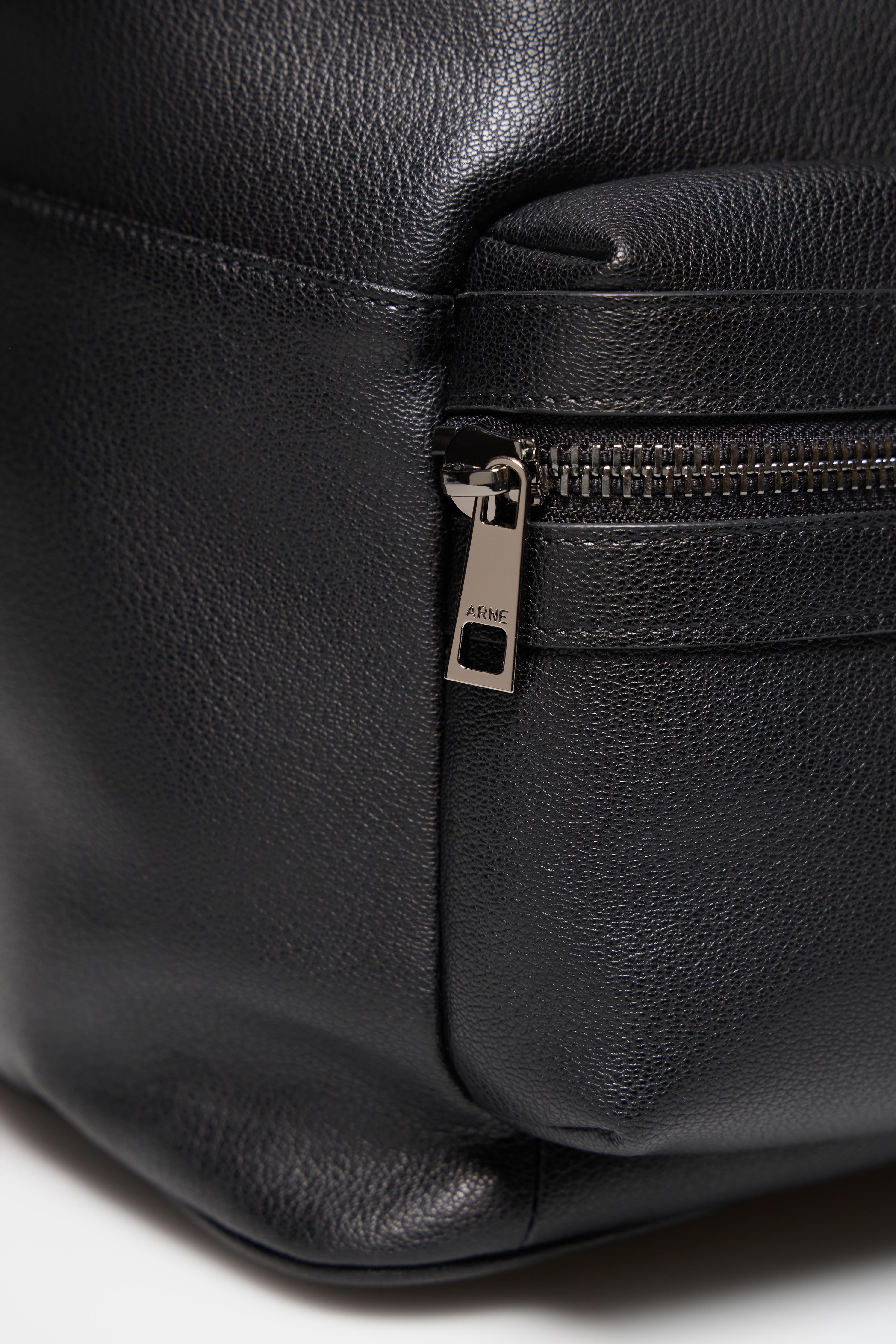 Genuine Leather Backpack in Black