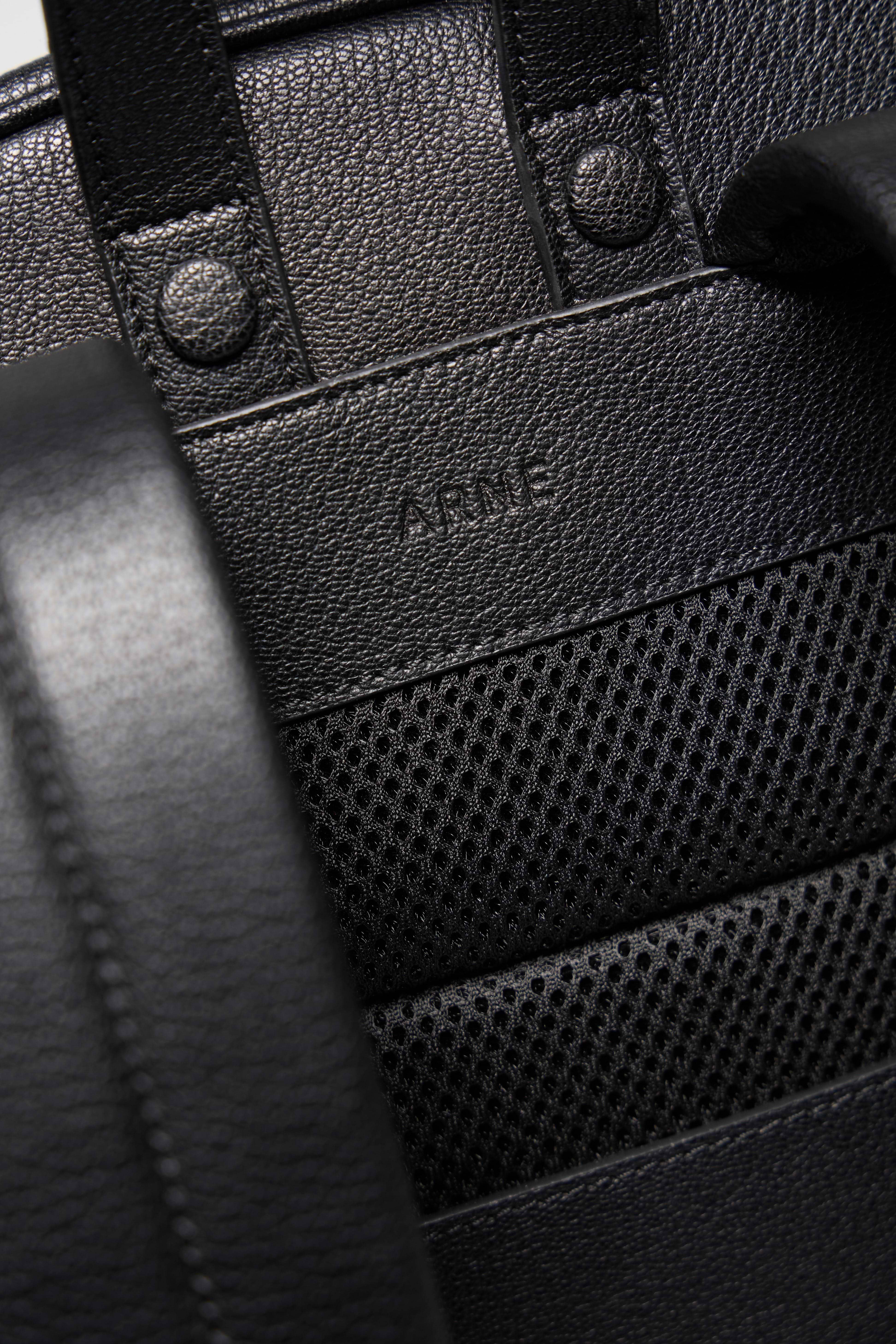 Genuine Leather Backpack in Black