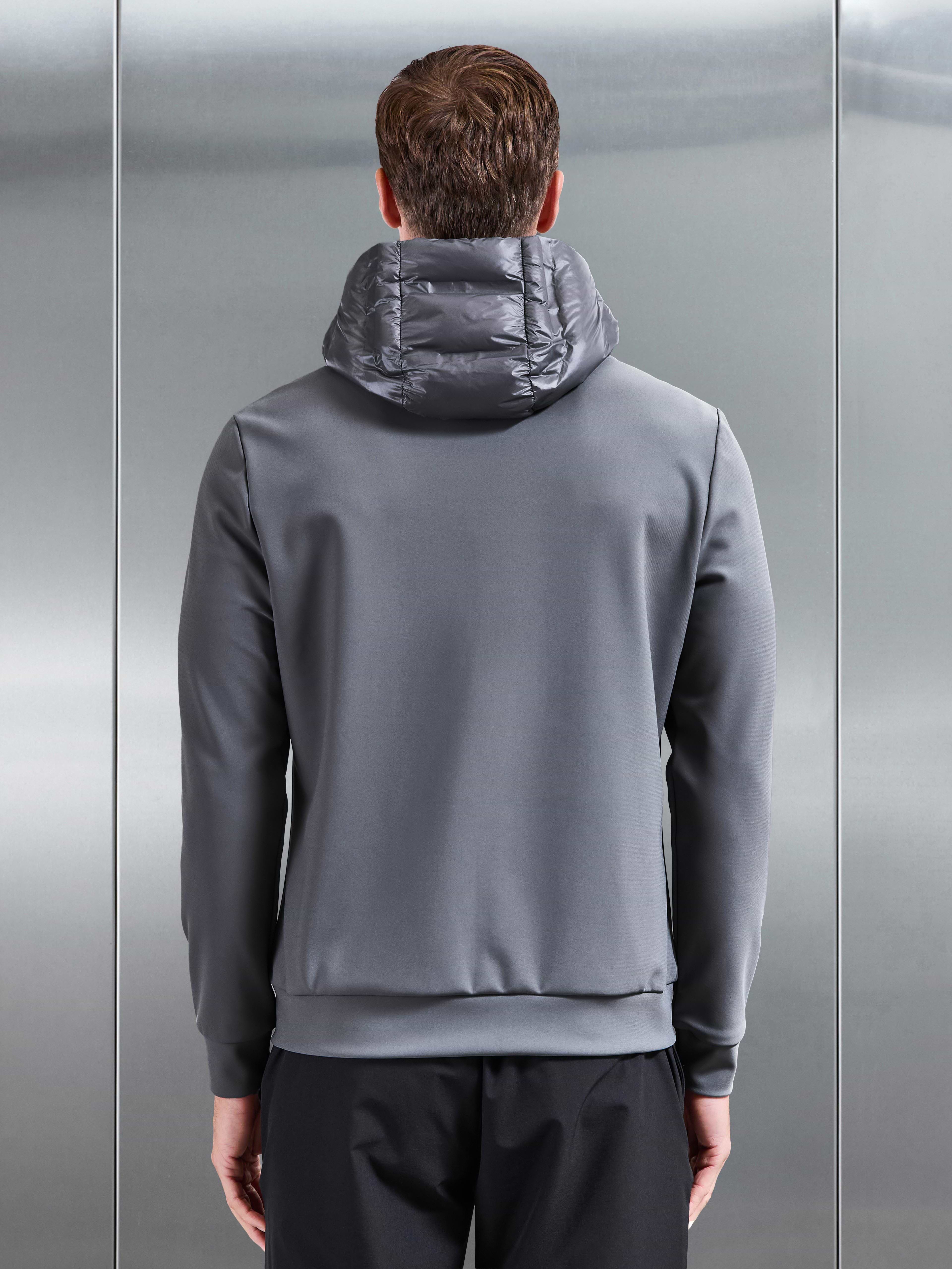 Hybrid Puffer Jacket in Grey