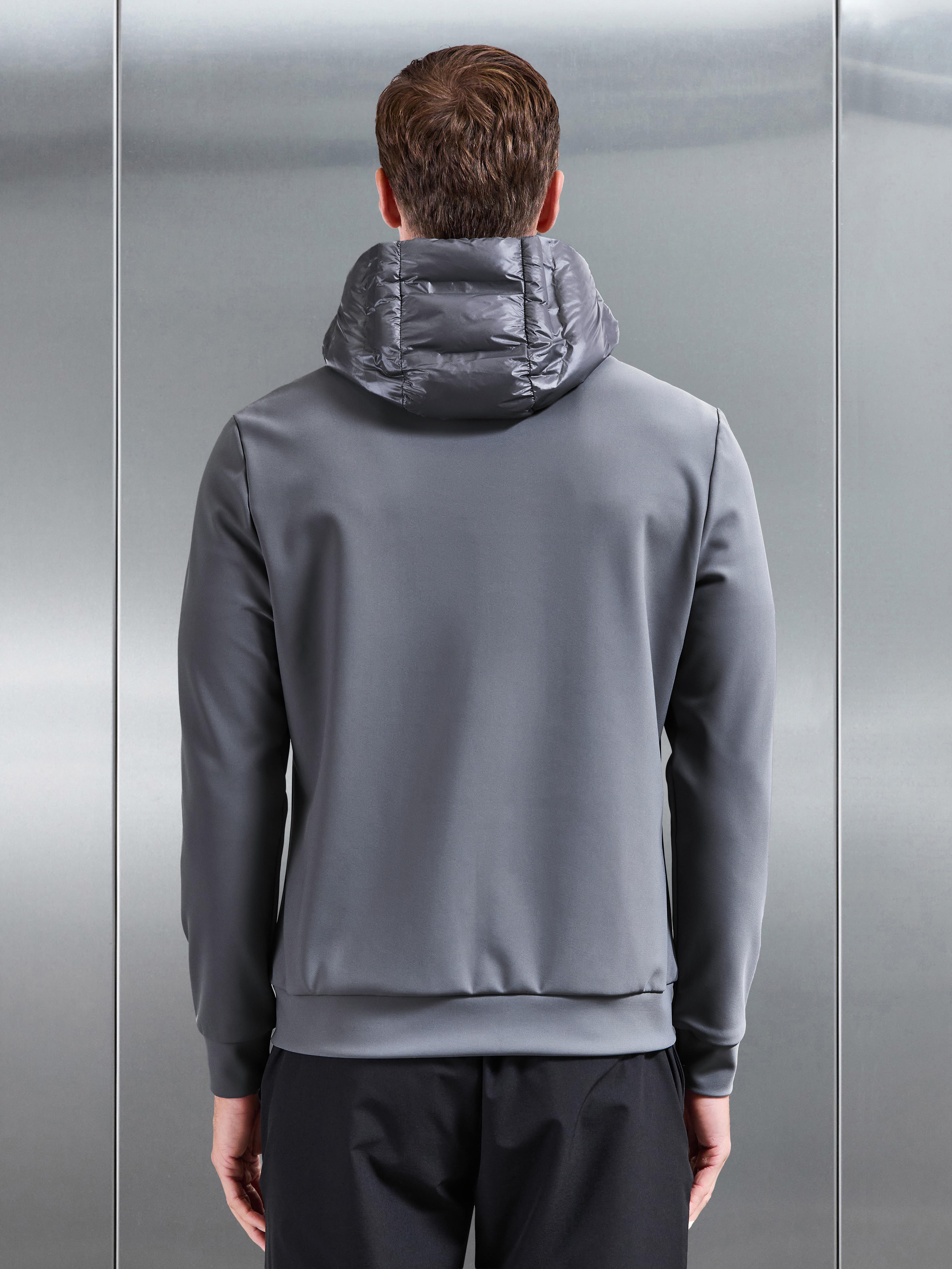 Hybrid Puffer Jacket in Grey