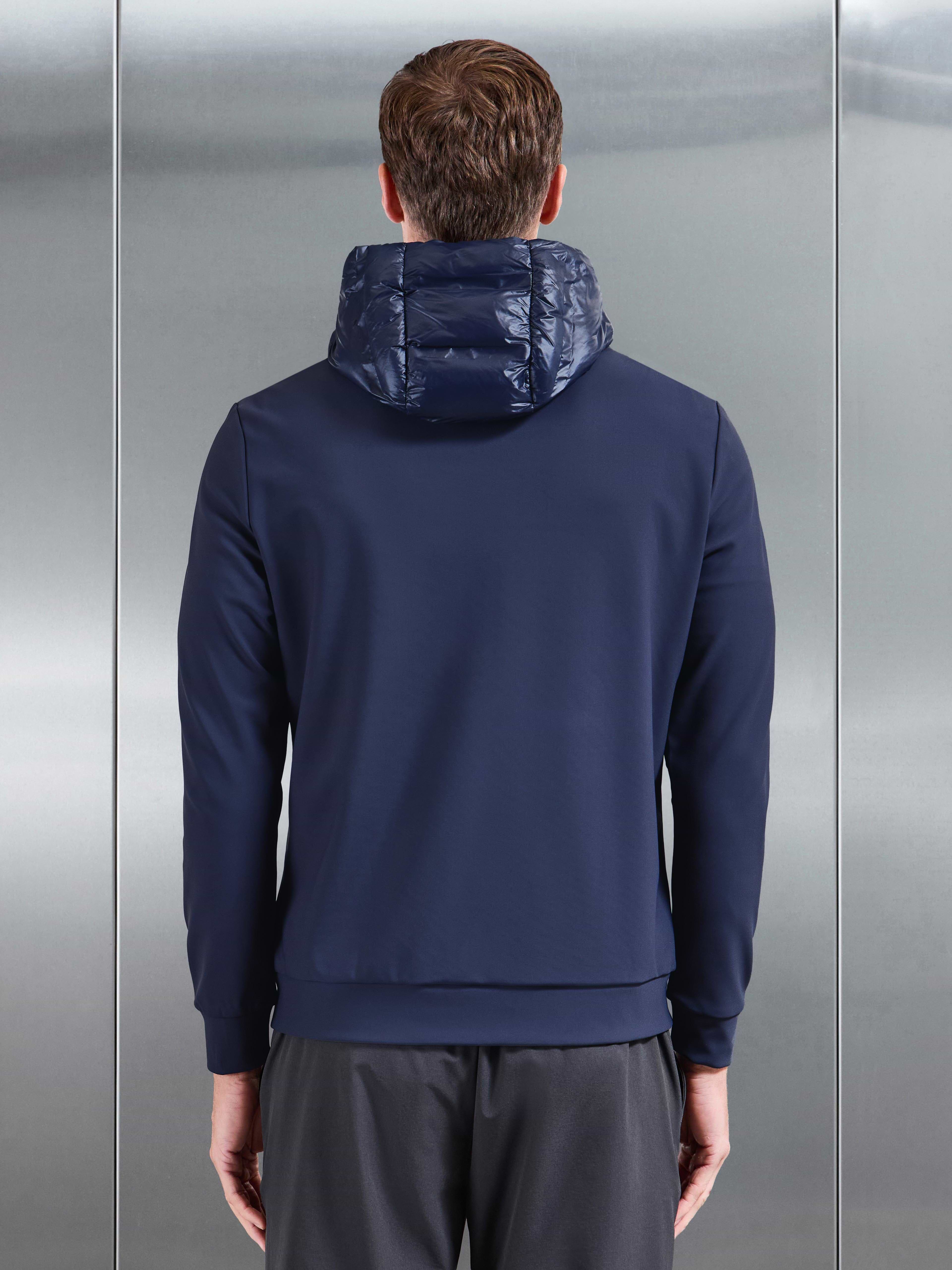 Hybrid Puffer Jacket in Navy