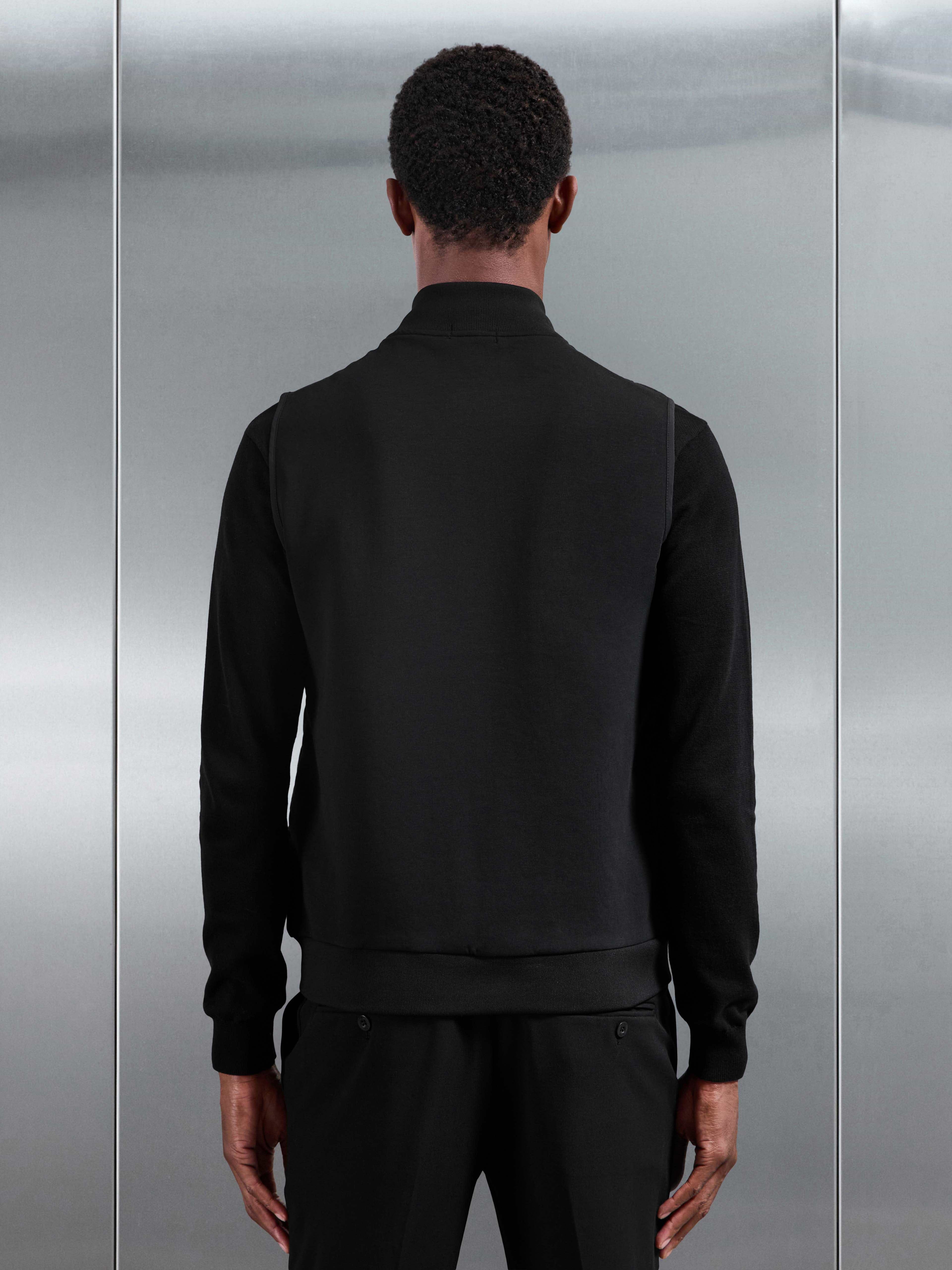 Hybrid Quilted Gilet in Black
