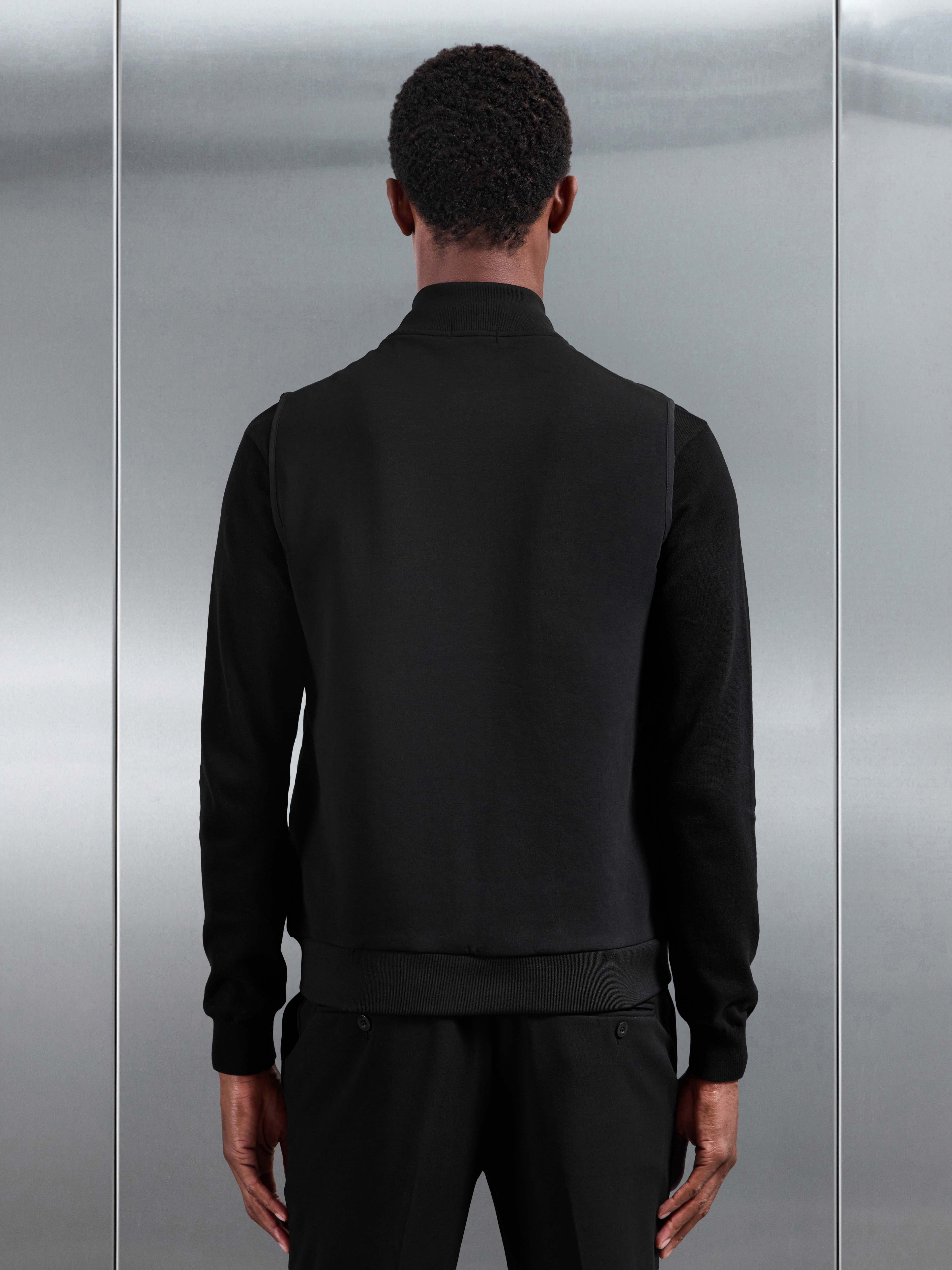 Hybrid Quilted Gilet in Black