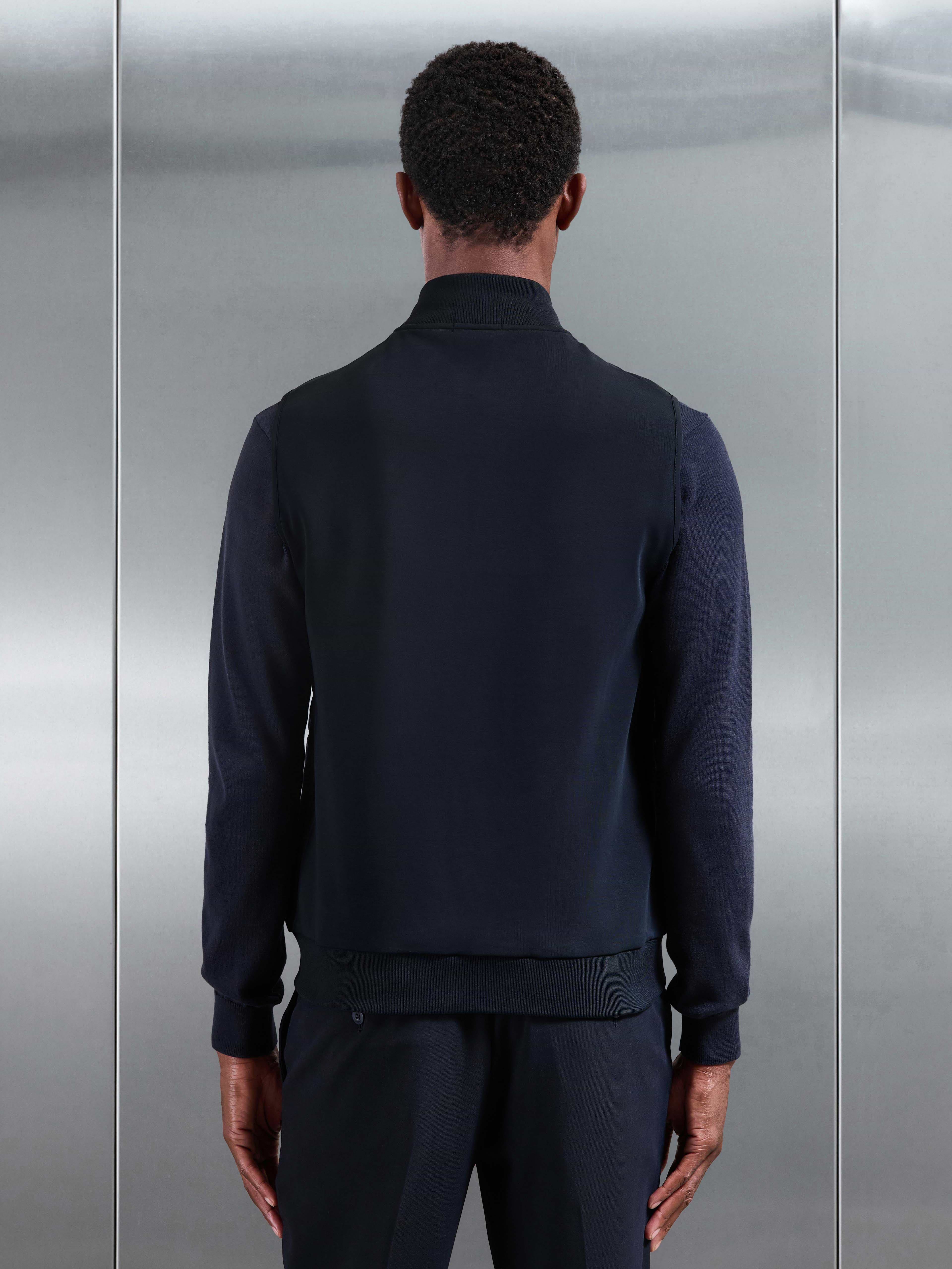 Hybrid Quilted Gilet in Navy