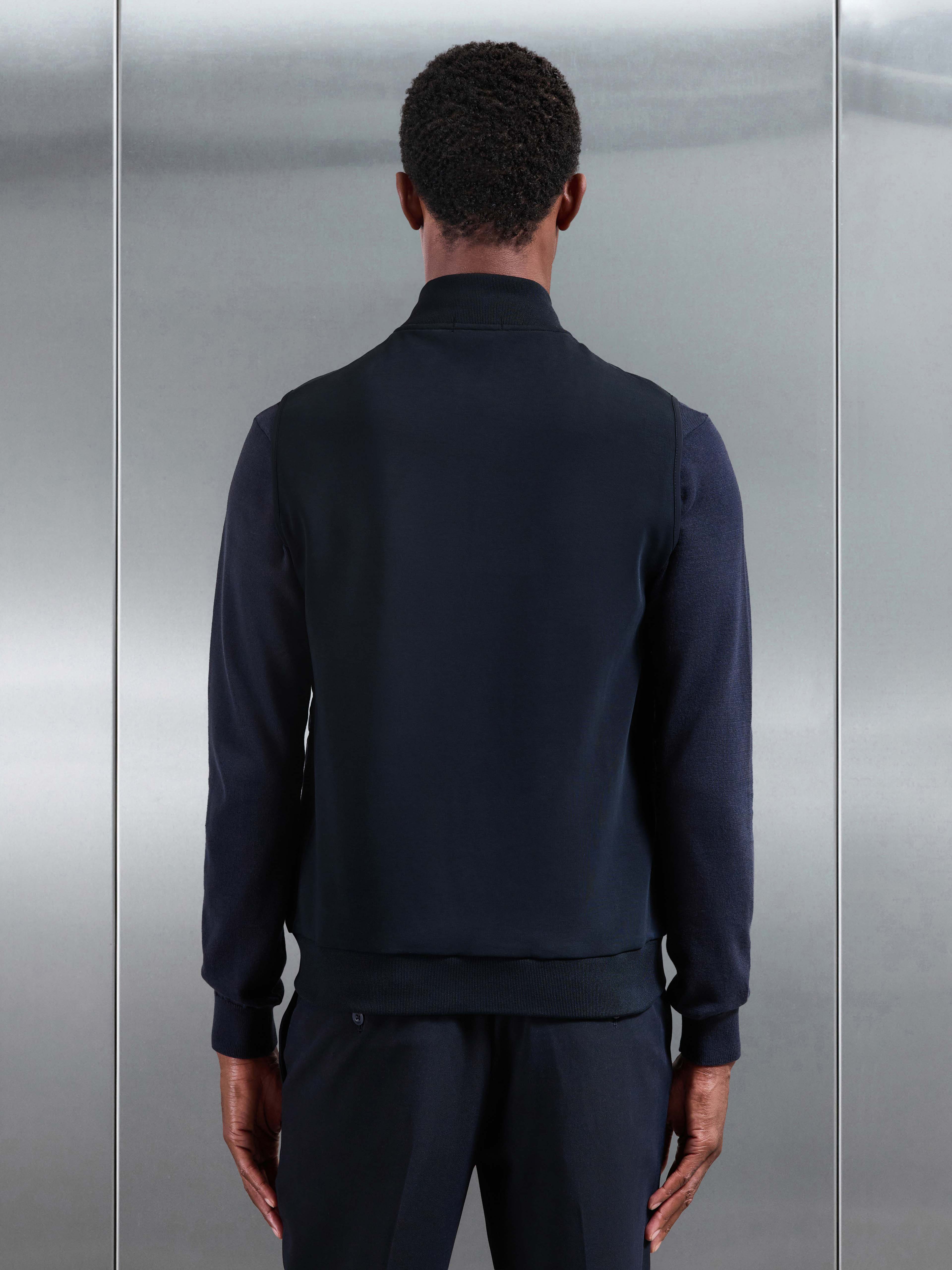 Hybrid Quilted Gilet in Navy