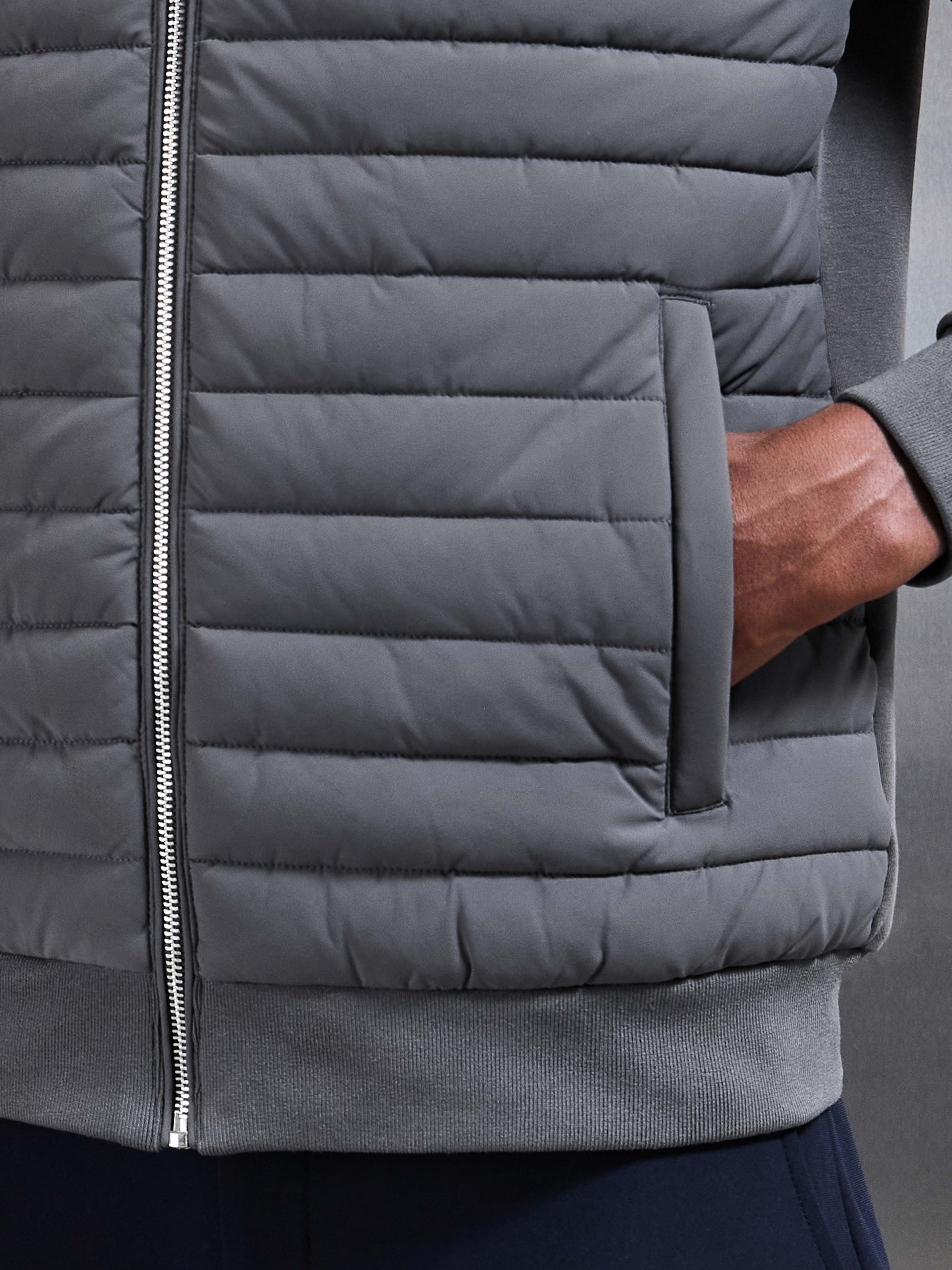 Hybrid Quilted Jacket in Grey