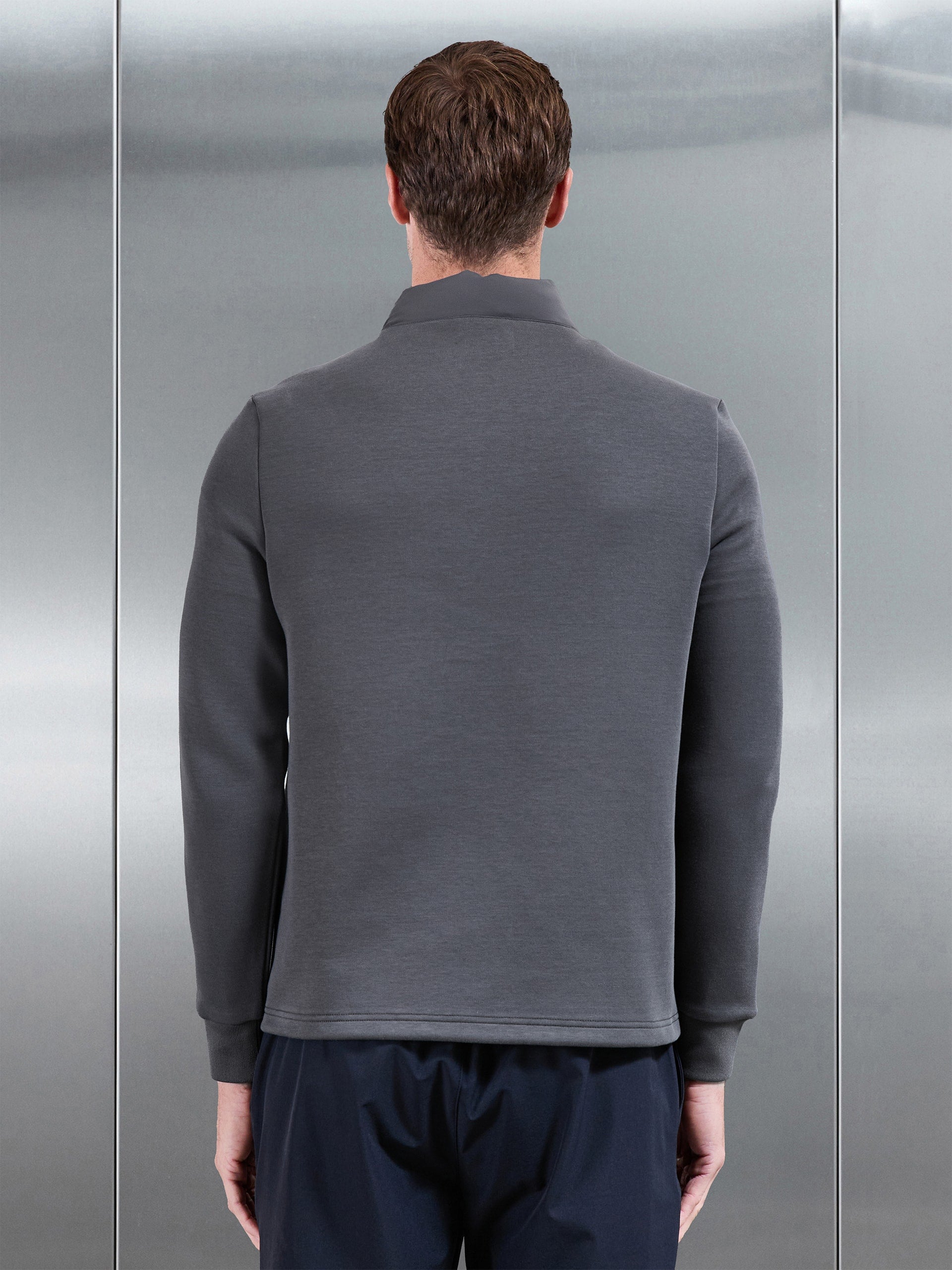 Hybrid Technical Puffer Jacket in Grey
