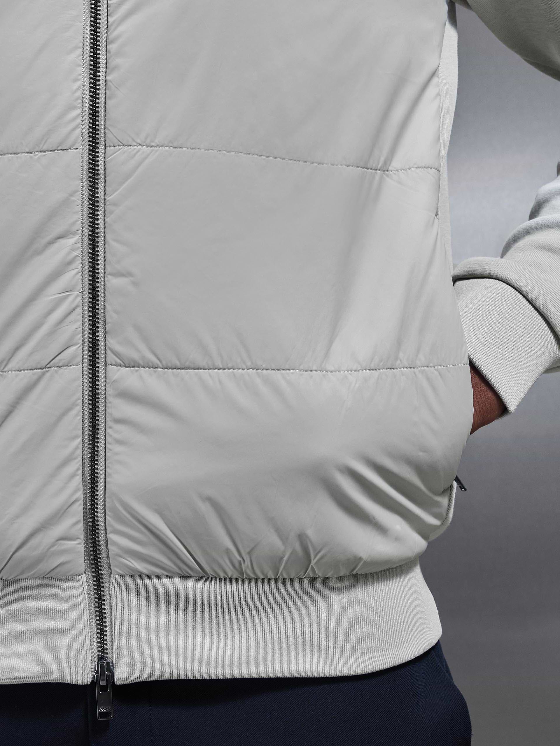 Hybrid Bomber Jacket in Stone