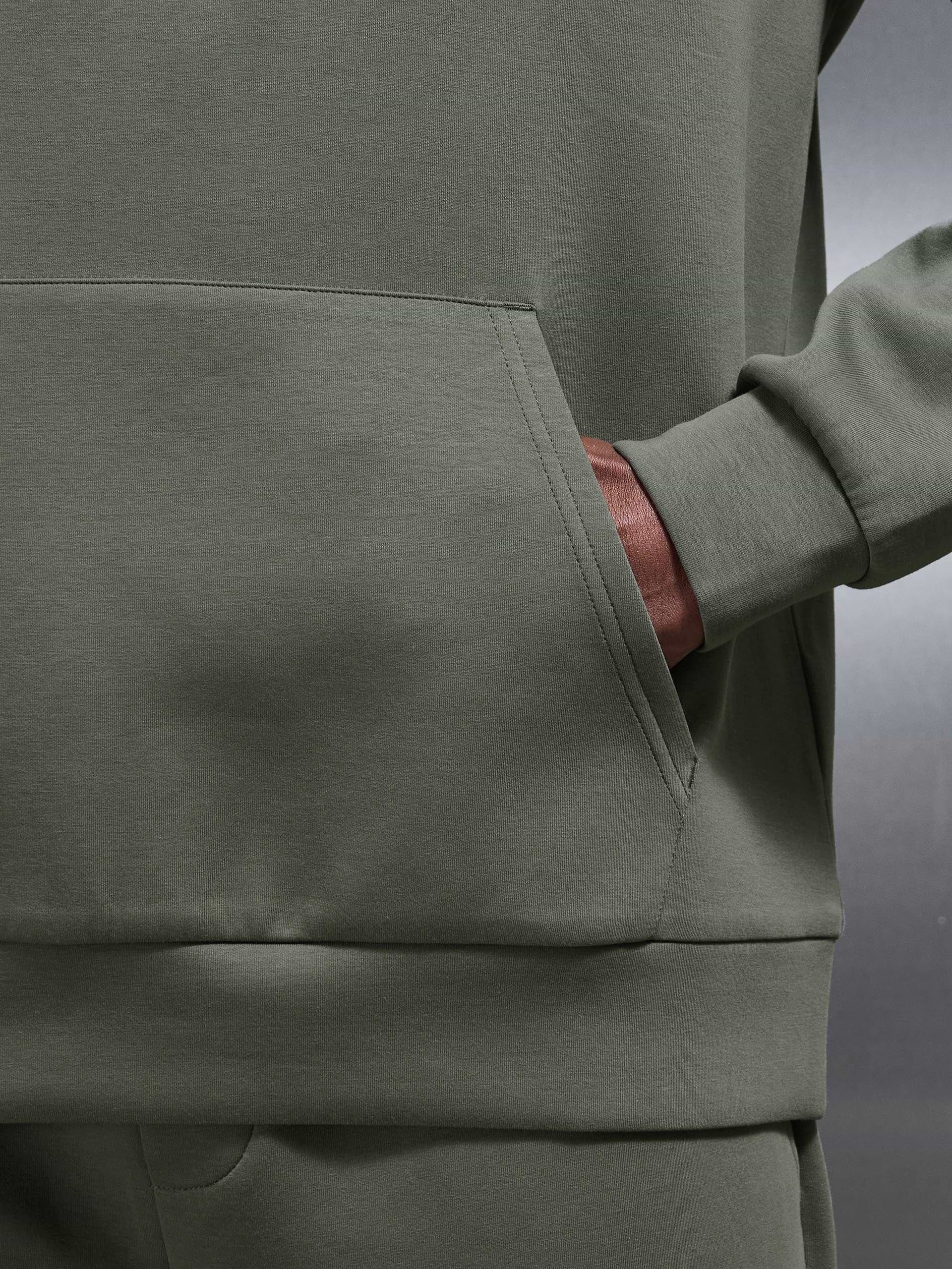 Hybrid Cargo Hoodie in Olive