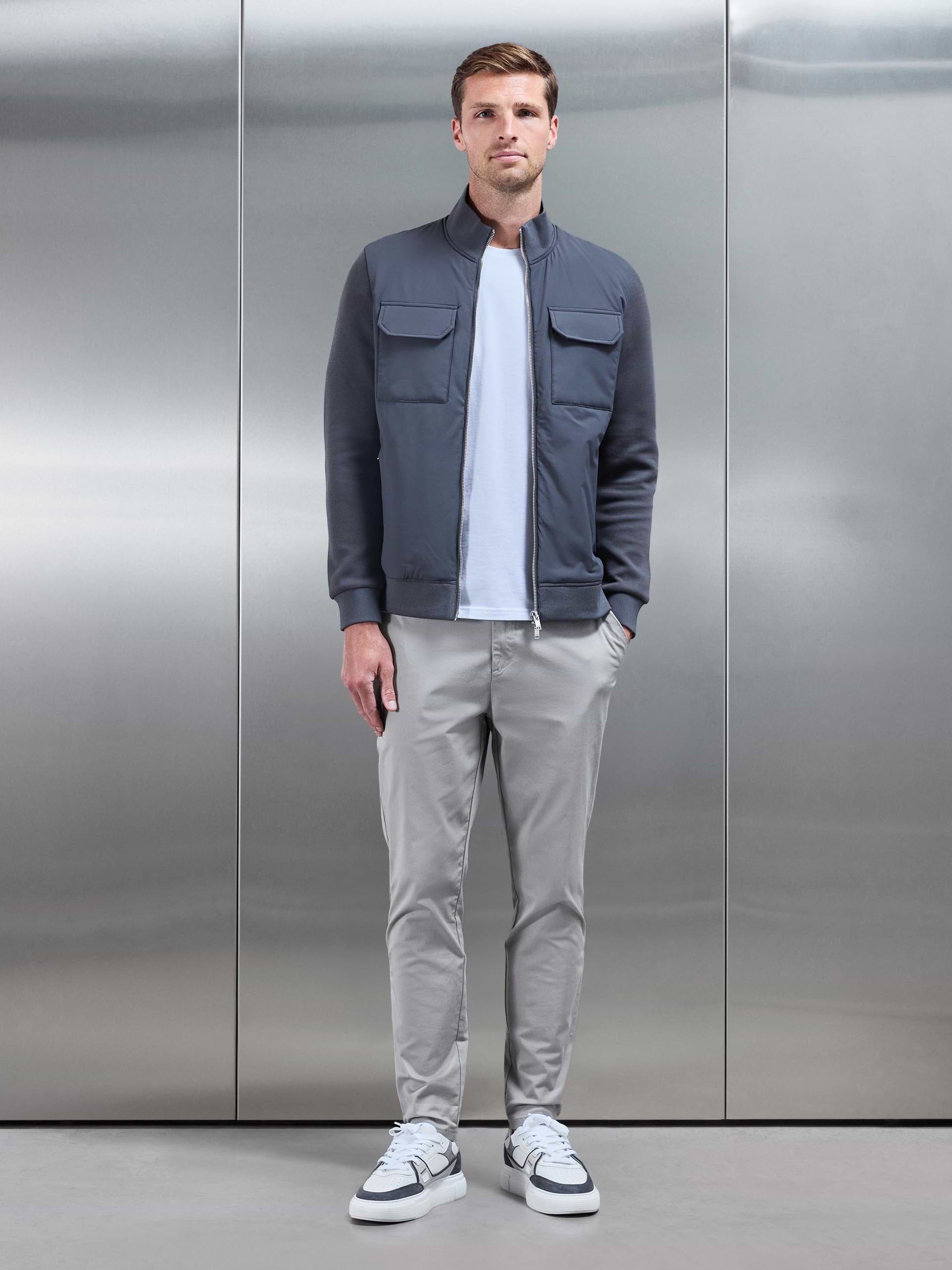 Hybrid Cargo Jacket in Grey