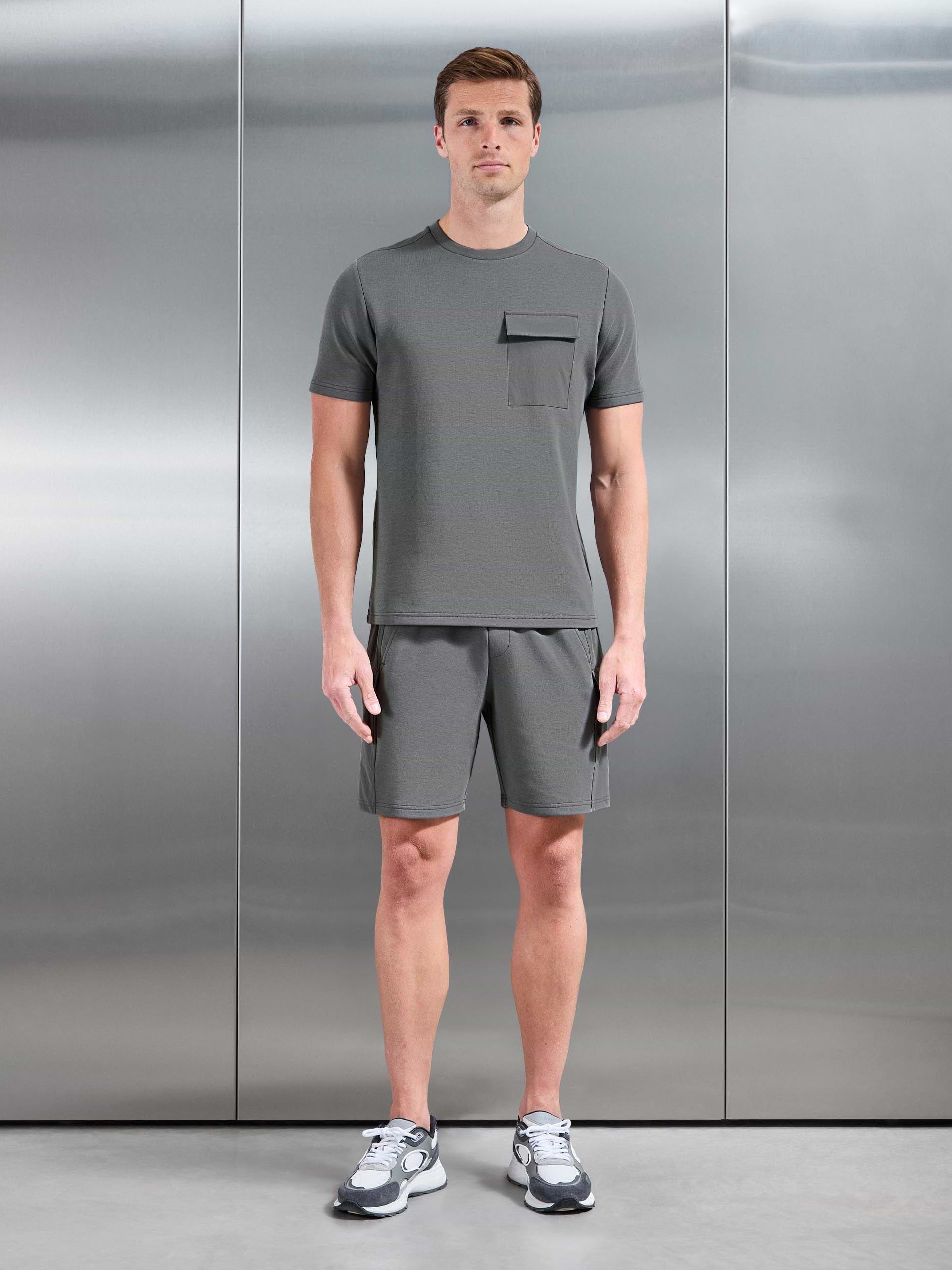 Hybrid Cargo T-Shirt in Grey