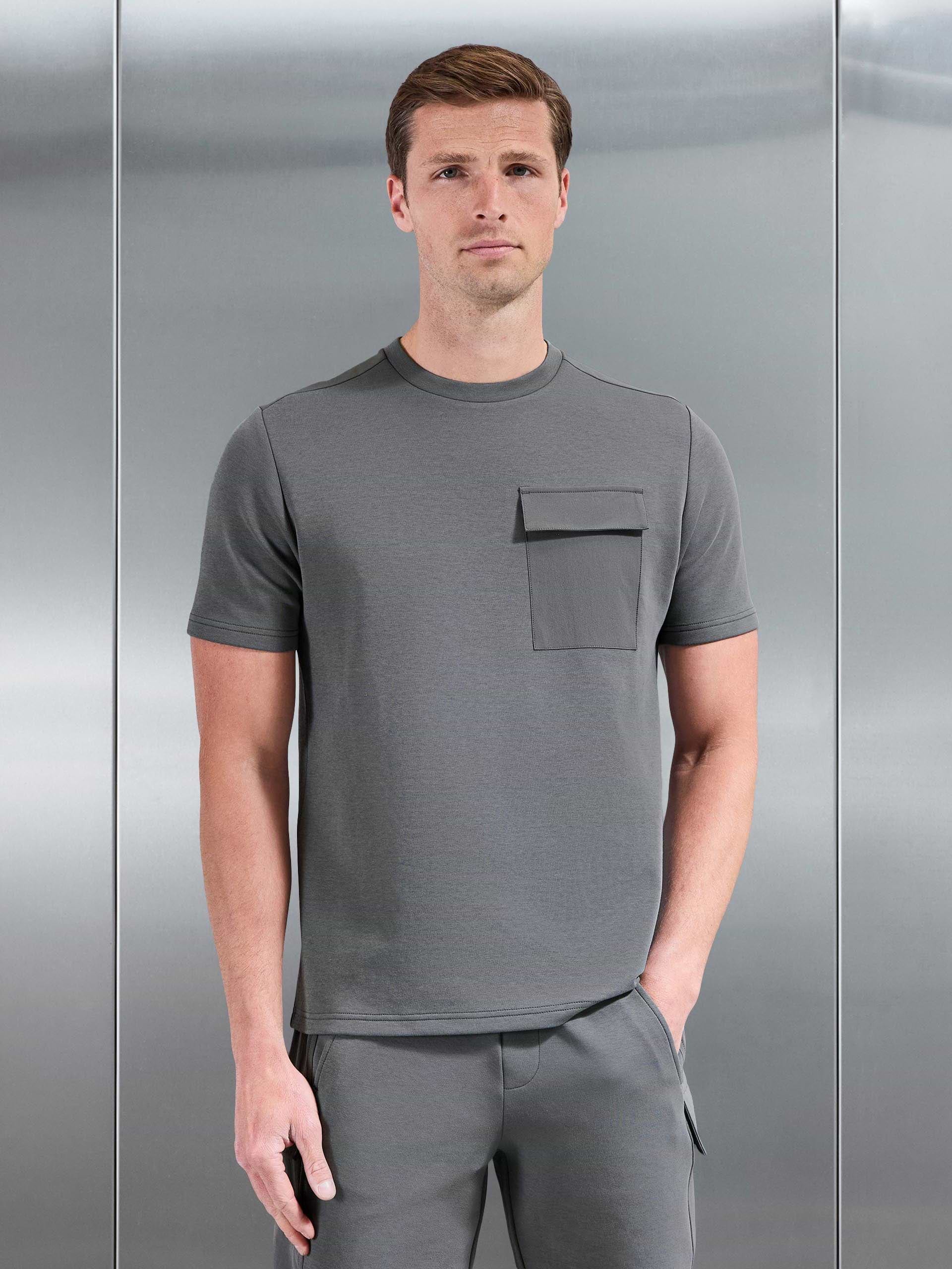 Hybrid Cargo T-Shirt in Grey