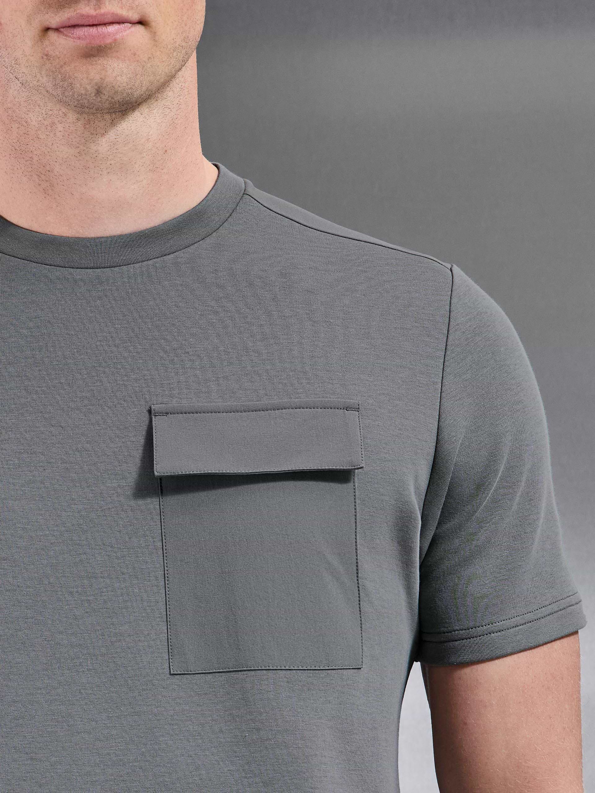 Hybrid Cargo T-Shirt in Grey