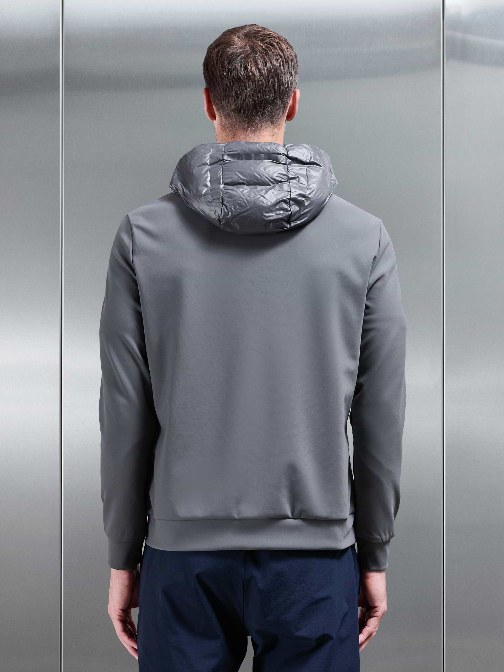 Hybrid Puffer Jacket in Grey