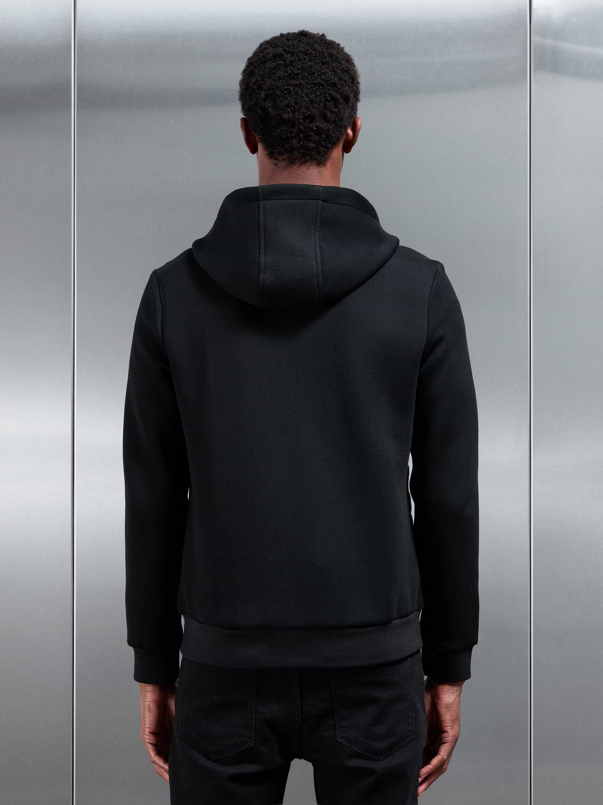 Hybrid Quilted Windbreaker in Black