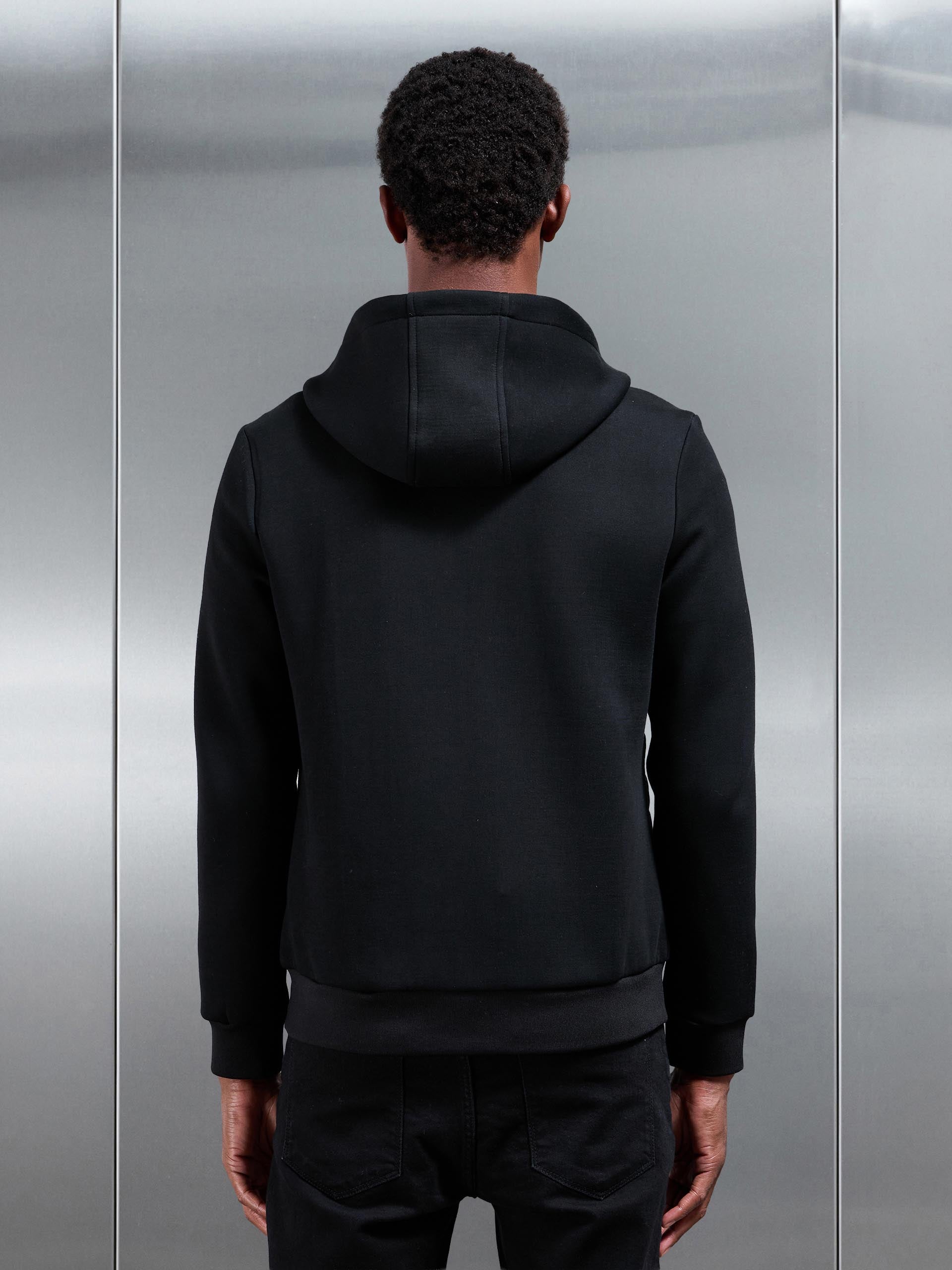 Hybrid Quilted Windbreaker in Black