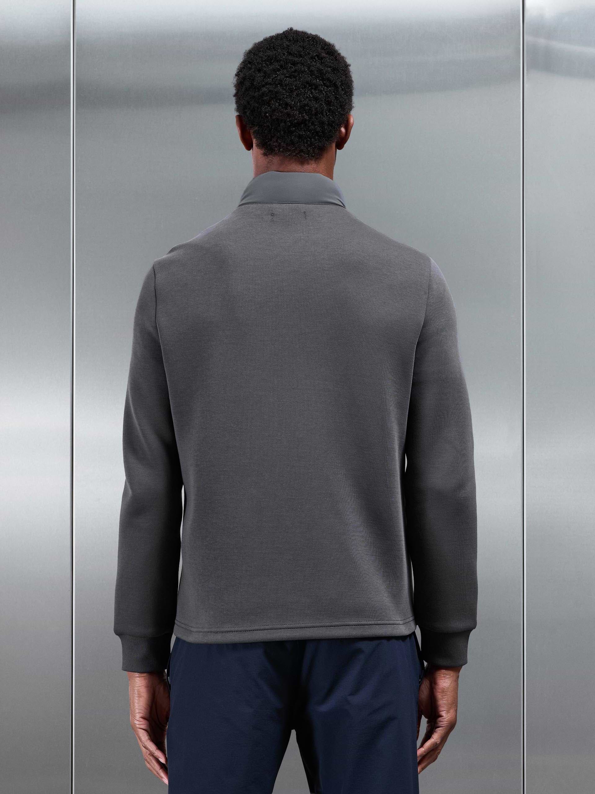 Hybrid Technical Puffer Jacket in Grey