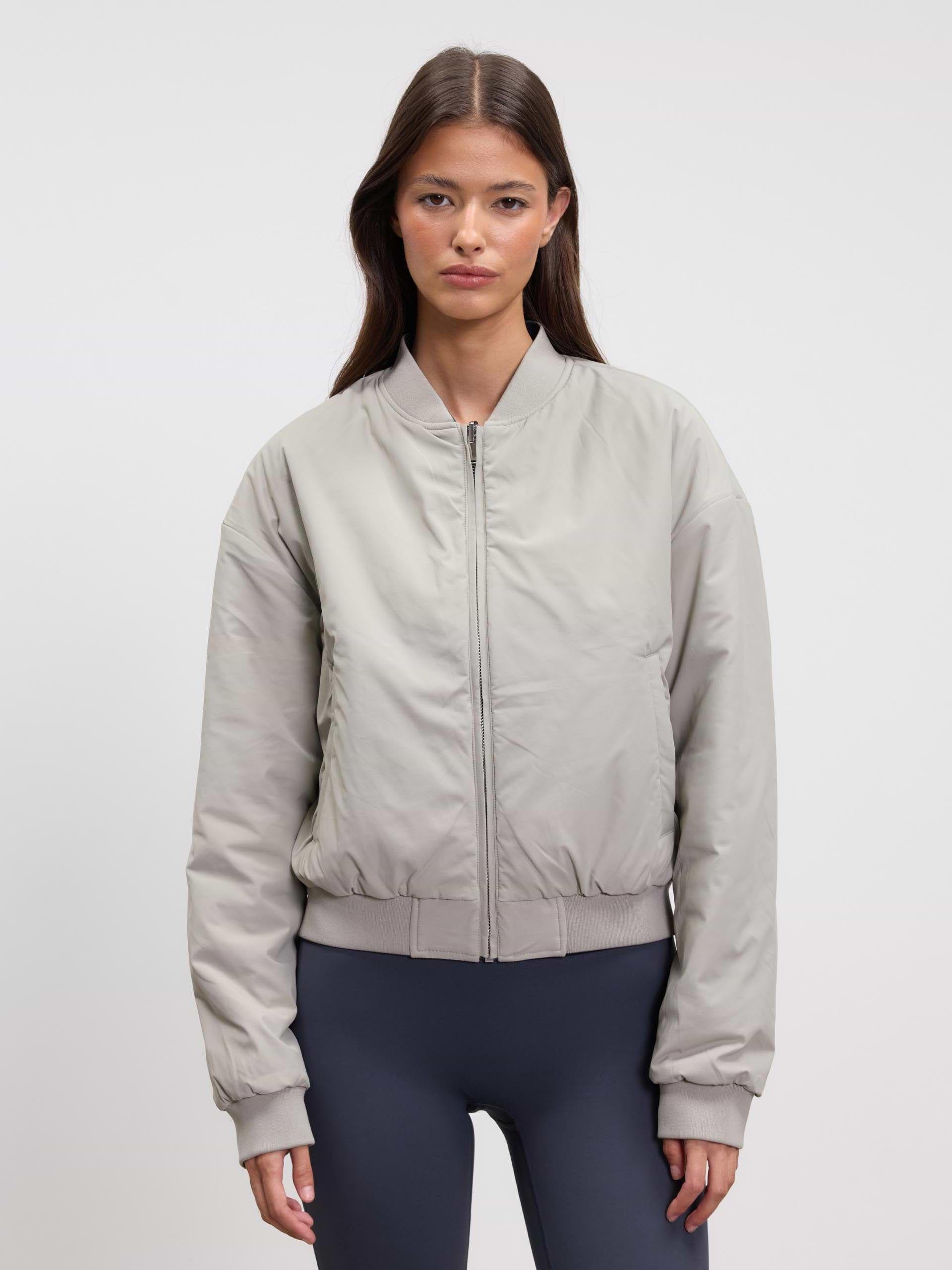 Womens Reversible Bomber Jacket in Slate Blue Stone