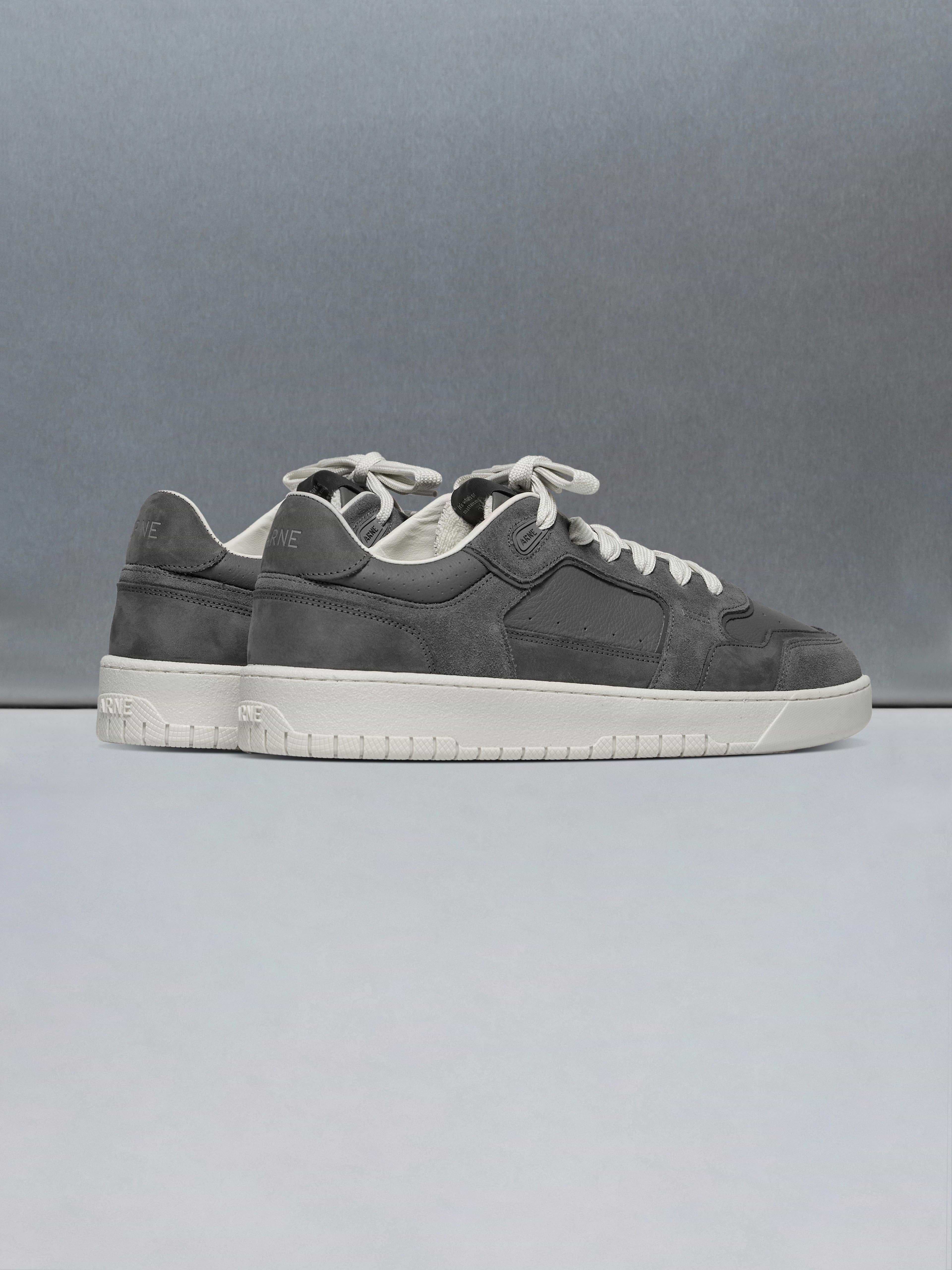 Hoop Trainer in Charcoal Off White