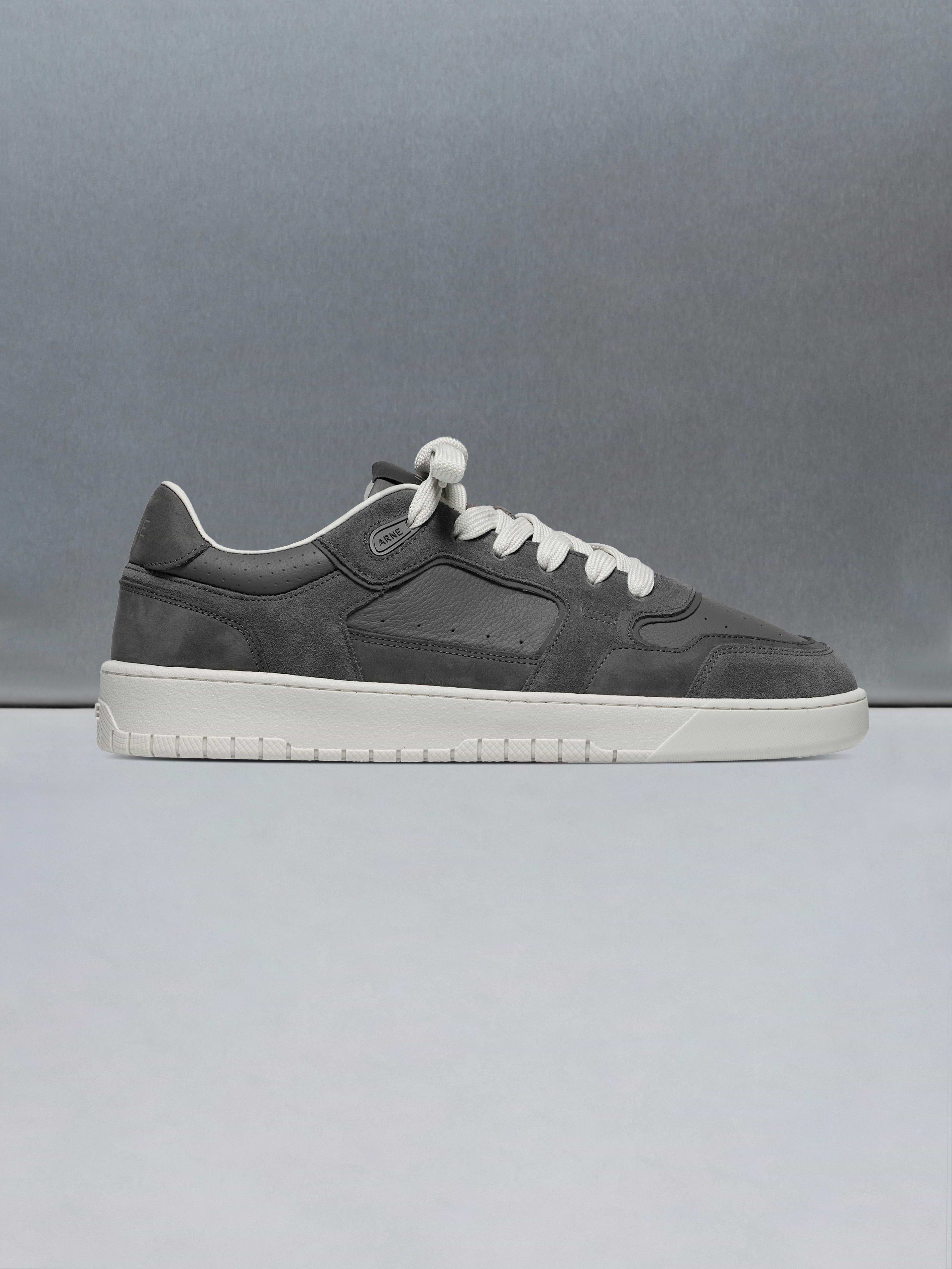 Hoop Trainer in Charcoal Off White