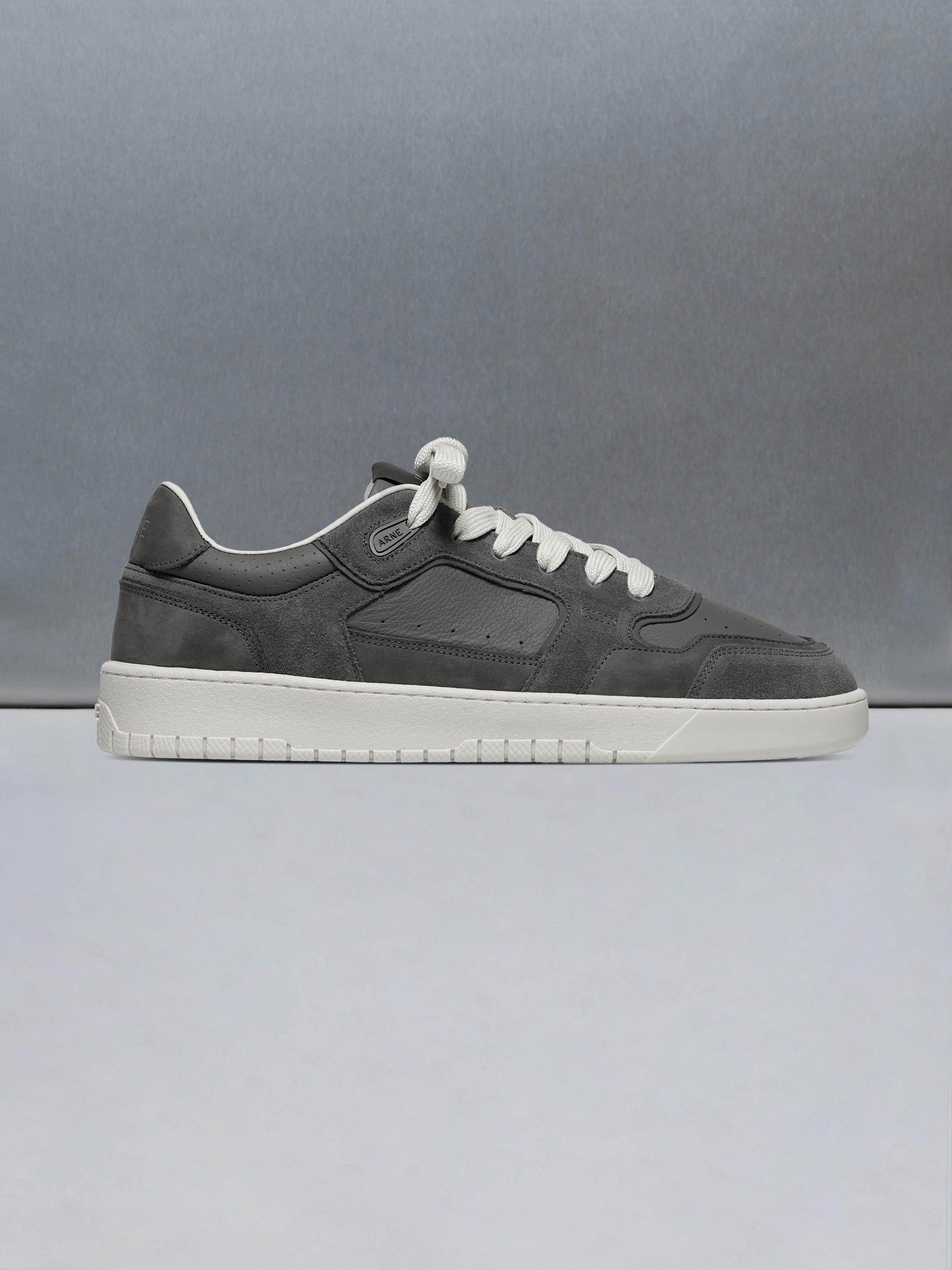Hoop Trainer in Charcoal Off White