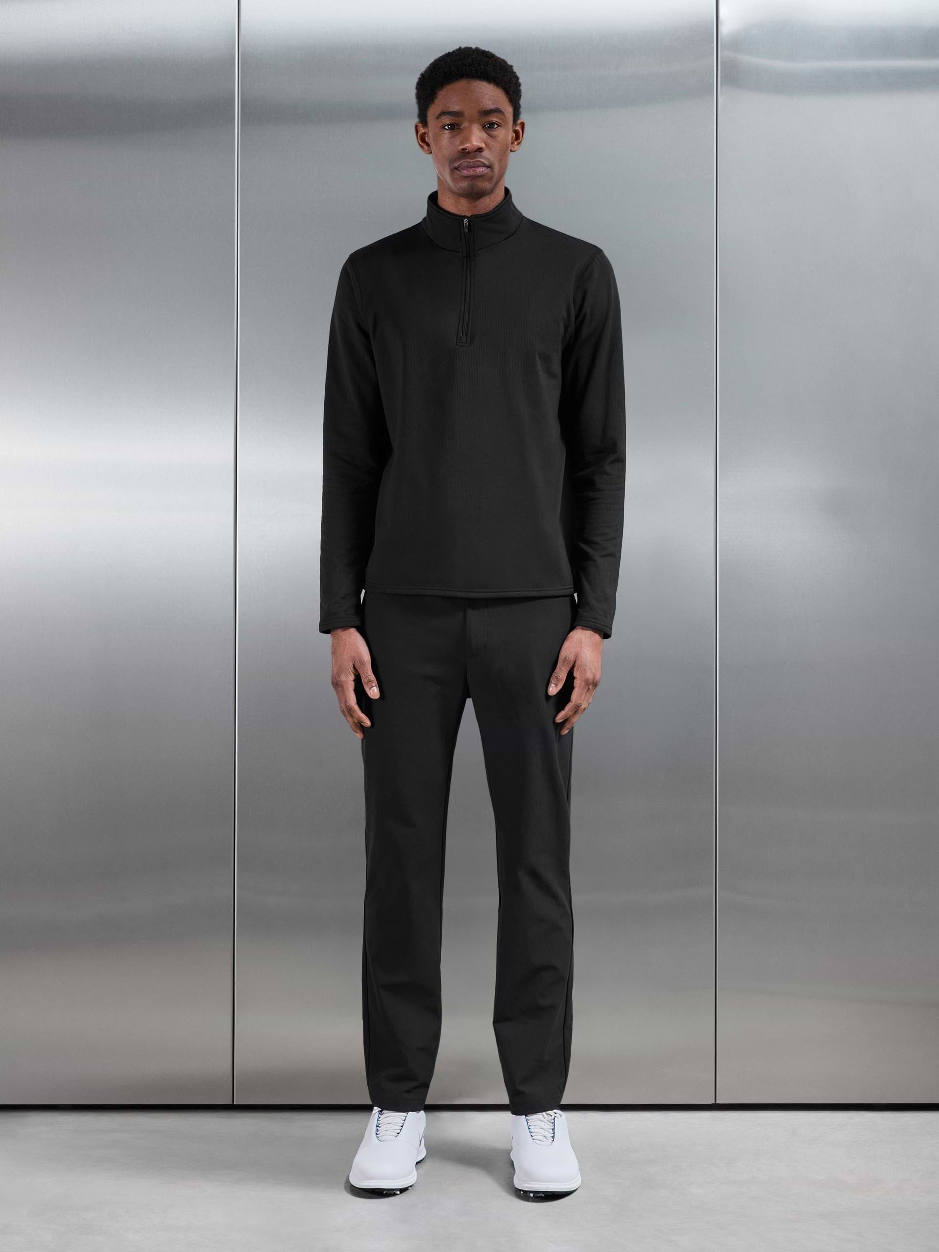 Insulating Golf Mid Layer in Black