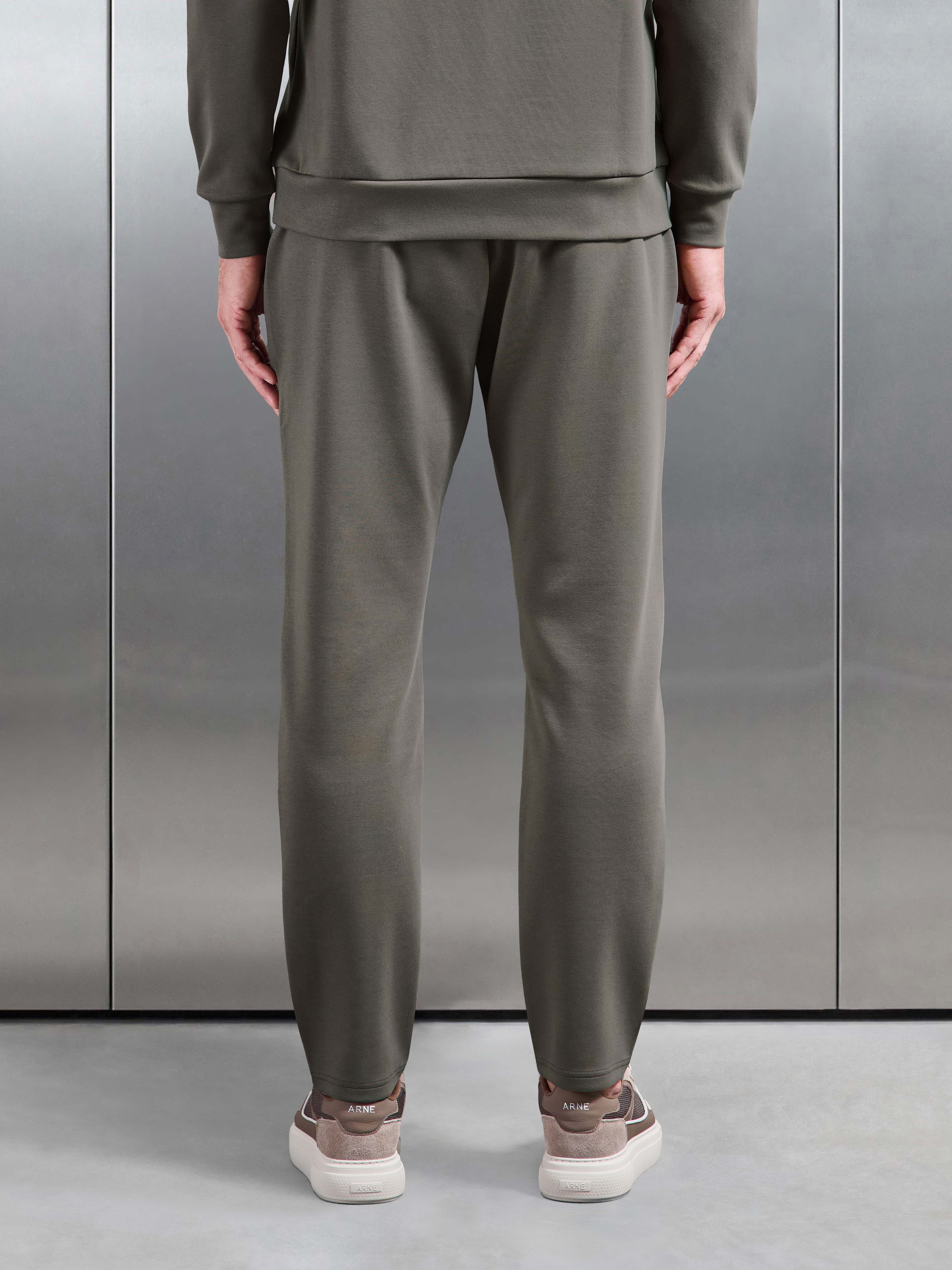 Interlock Jersey Essential Jogger in Taupe