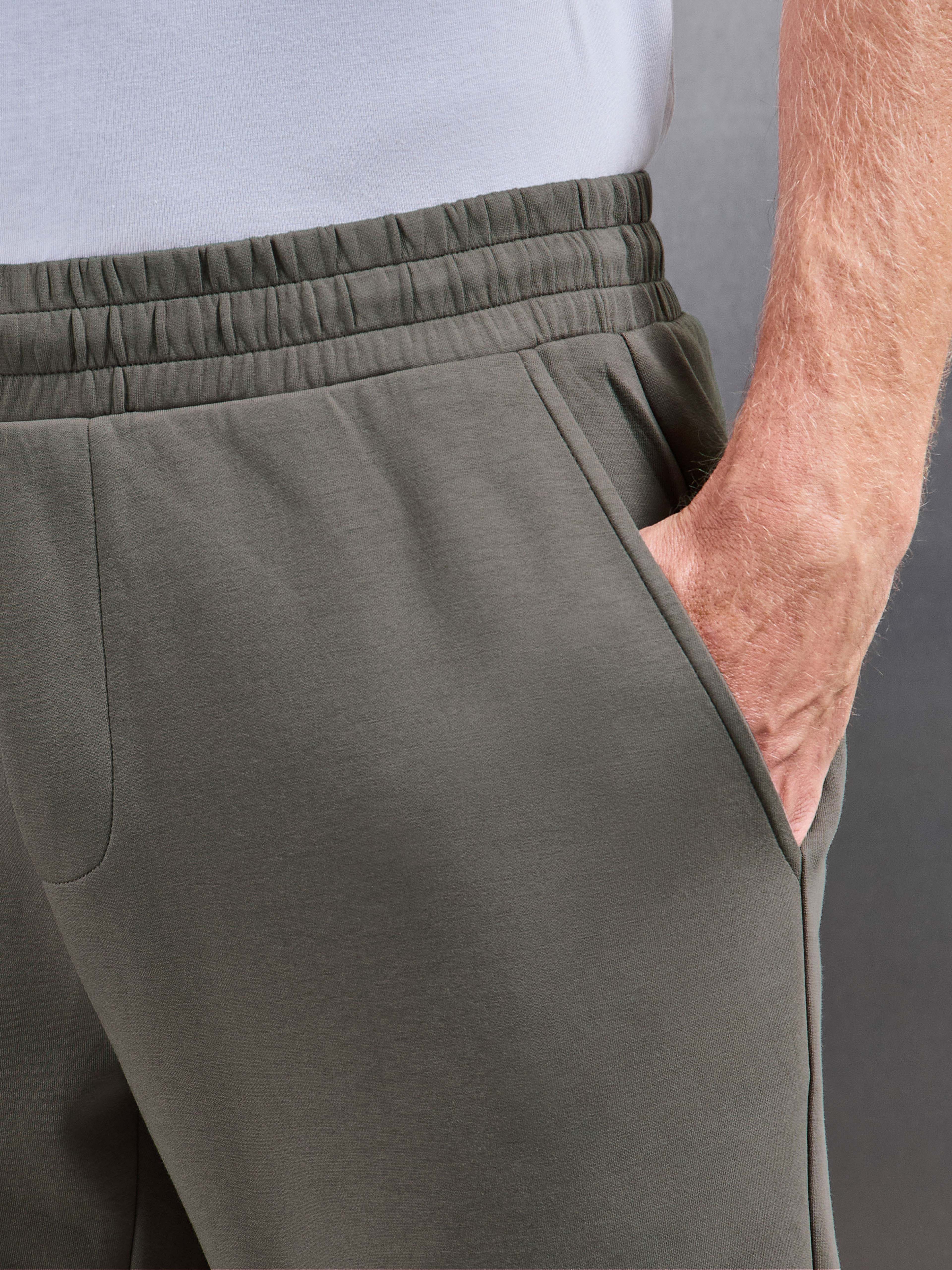Interlock Jersey Essential Jogger in Taupe